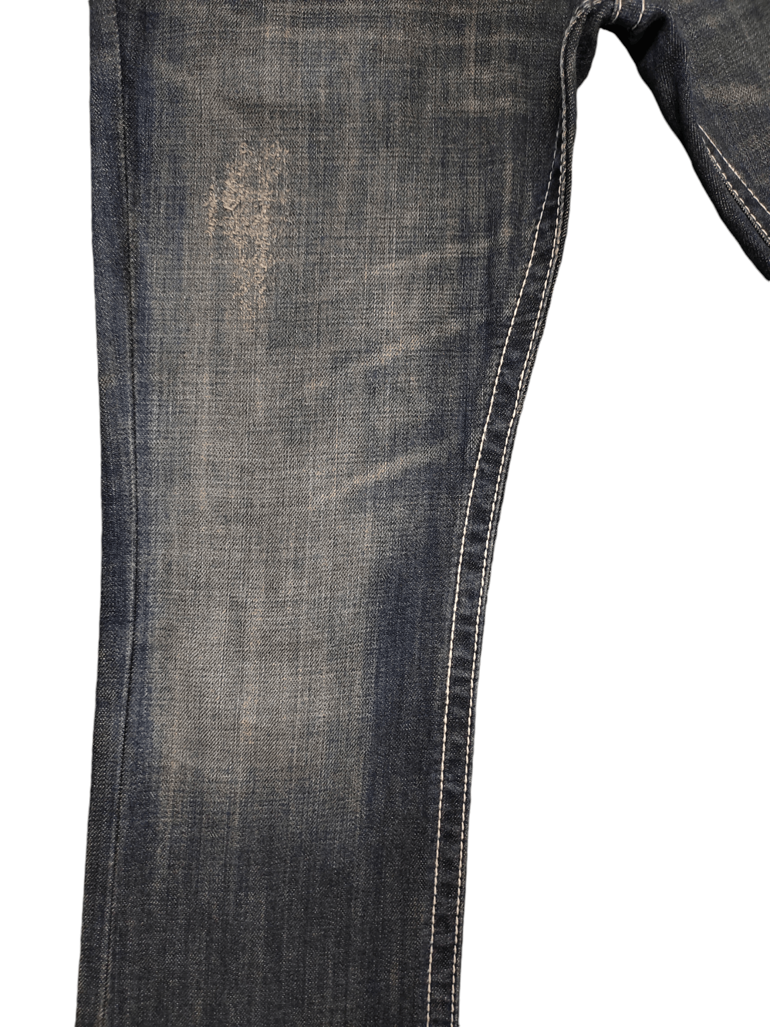 semanticdesign Flare Jeans Semantic Design Gun Embroidered Distress Bootcut Size US 31 - 9 Thumbnail