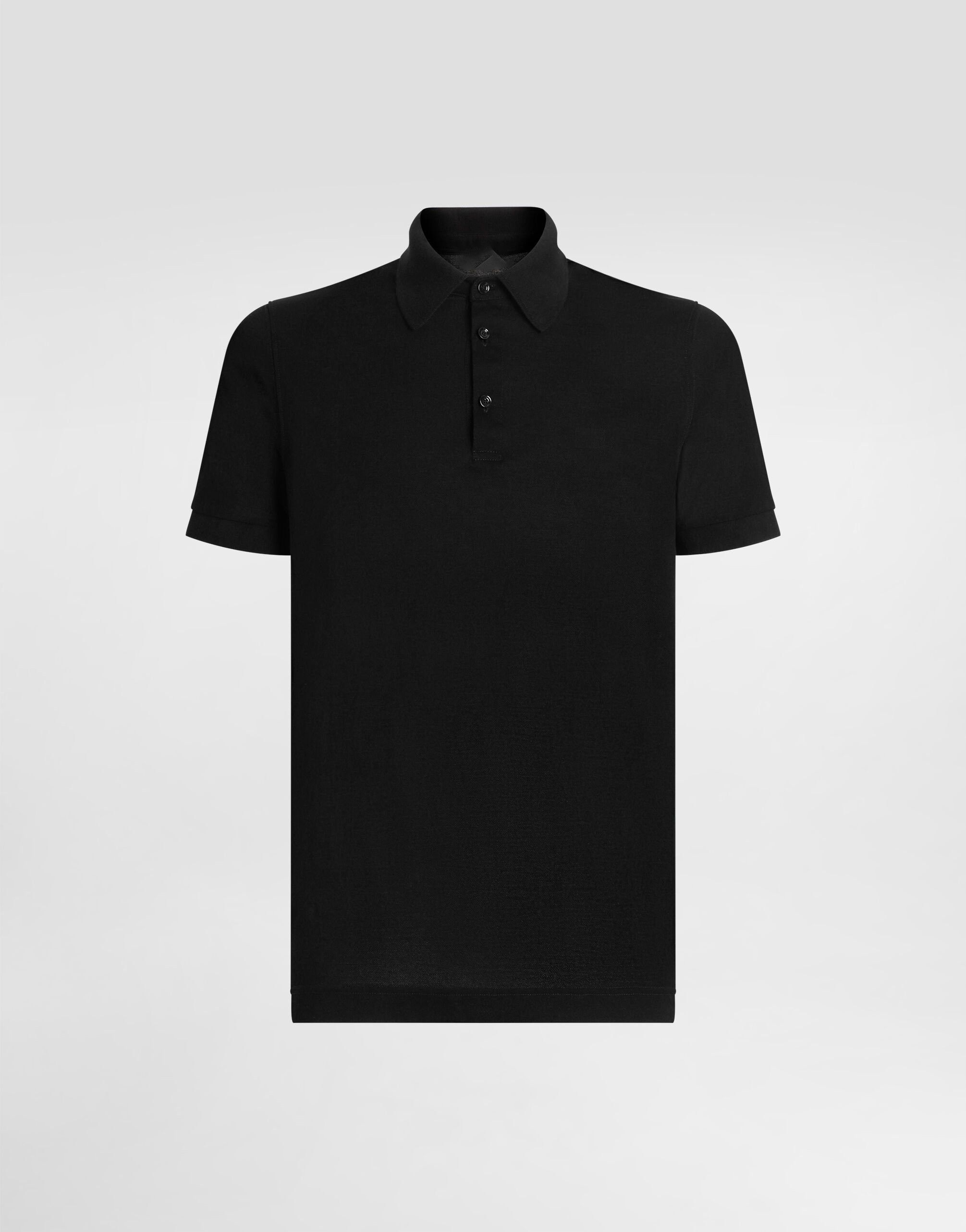 Designer Black Classic Polo Shirt | Timeless Style, Elevated Comfort Size US S / EU 44-46 / 1 - 1 Thumbnail