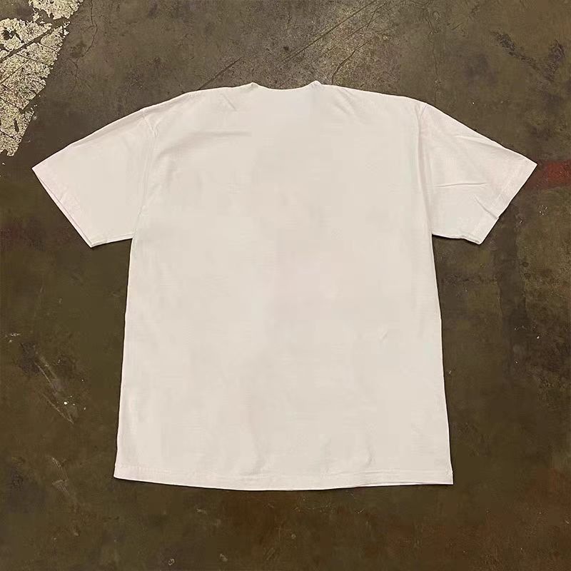 Vintage White casual retro car man print t-shirt Size US M / EU 48-50 / 2 - 2 Thumbnail