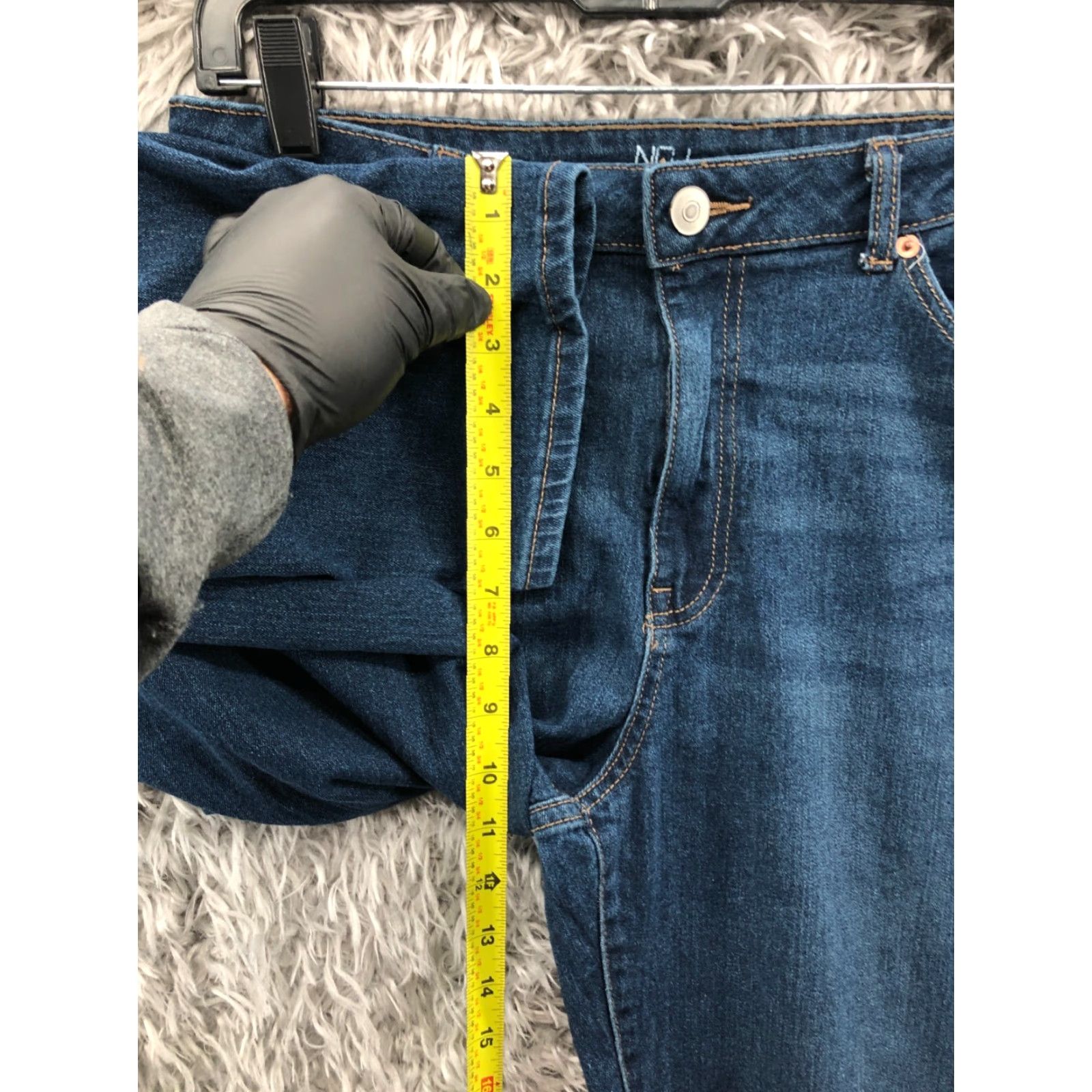 Vintage No Boundaries Jeans Mid Rise Skinny Juniors Size 13 Blue Denim 25in Inseam Slim Fit Pocket 5-Pocket Womens Jeans Size 34" / US 12 / IT 48 - 4 Thumbnail