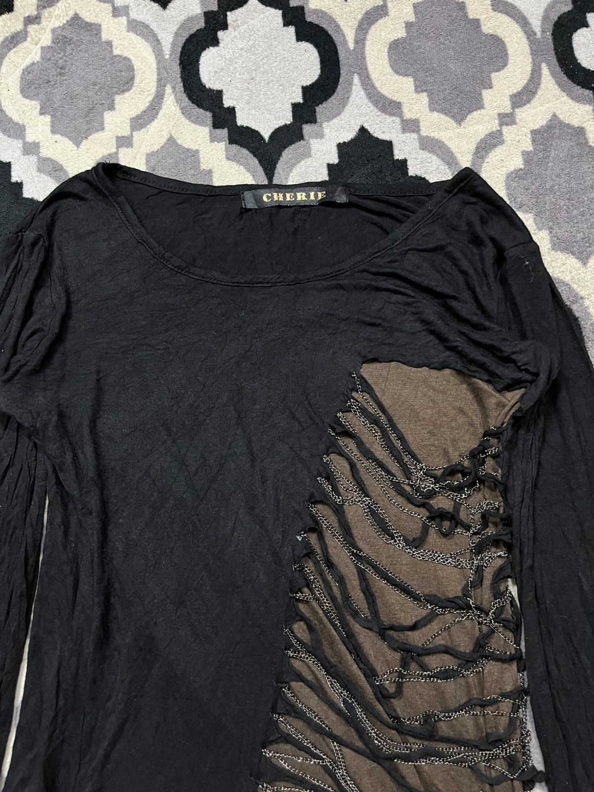 Hysteric Glamour Cherie distressed chains longsleeve tshirt Size US S / EU 44-46 / 1 - 2 Thumbnail