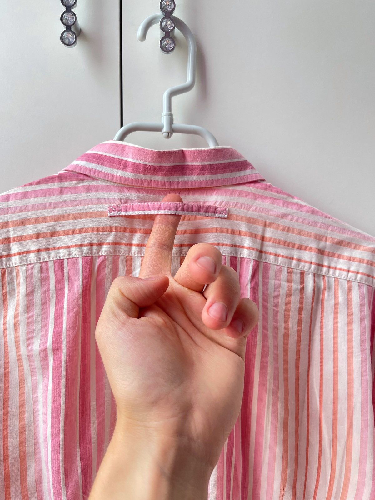 Prada Prada Stripped Pink Button Up Shirt Size US M / EU 48-50 / 2 - 7 Thumbnail