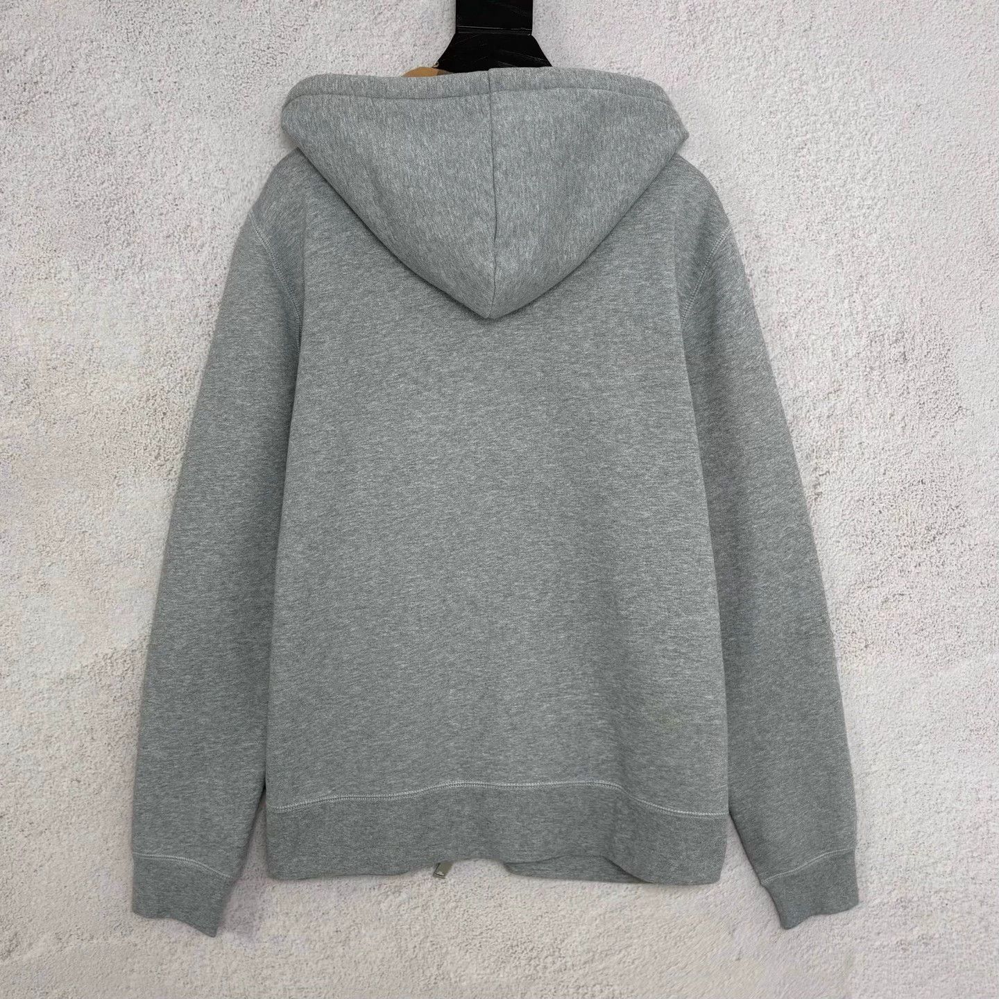 Burberry BURBERRY Grey Horseferry Embroidery Check Hoodie Size US M / EU 48-50 / 2 - 2 Thumbnail