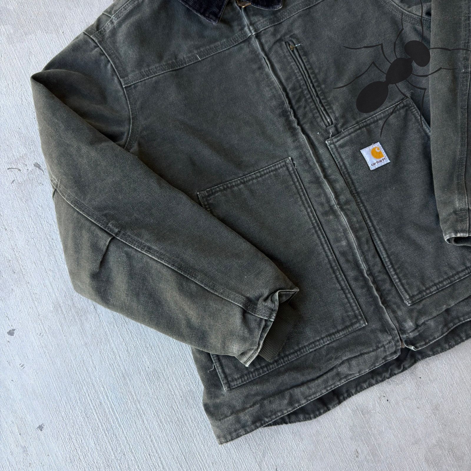 Carhartt × Vintage Carhartt WOMENS WC061 MOS green chore work wear jacket Size US S / EU 44-46 / 1 - 2 Thumbnail