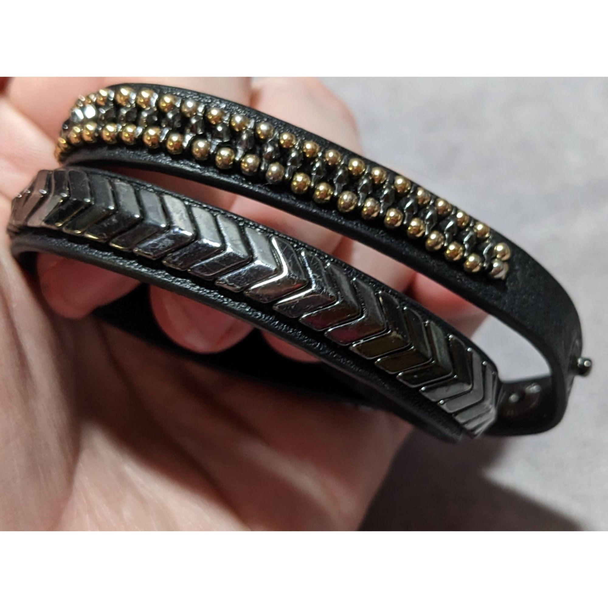 Other Stella & Dot Black Gilded Path Wrap Bracelet Size ONE SIZE - 7 Thumbnail