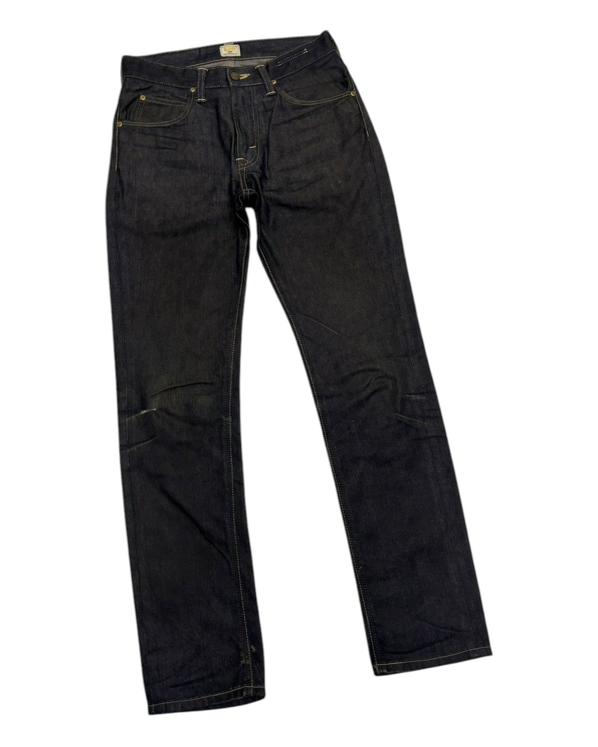 Lee 🔥LEE 101 BLACK JEANS SLIM STRAIGHT DISTRESSED JEAN Size US 29 - 5 Thumbnail