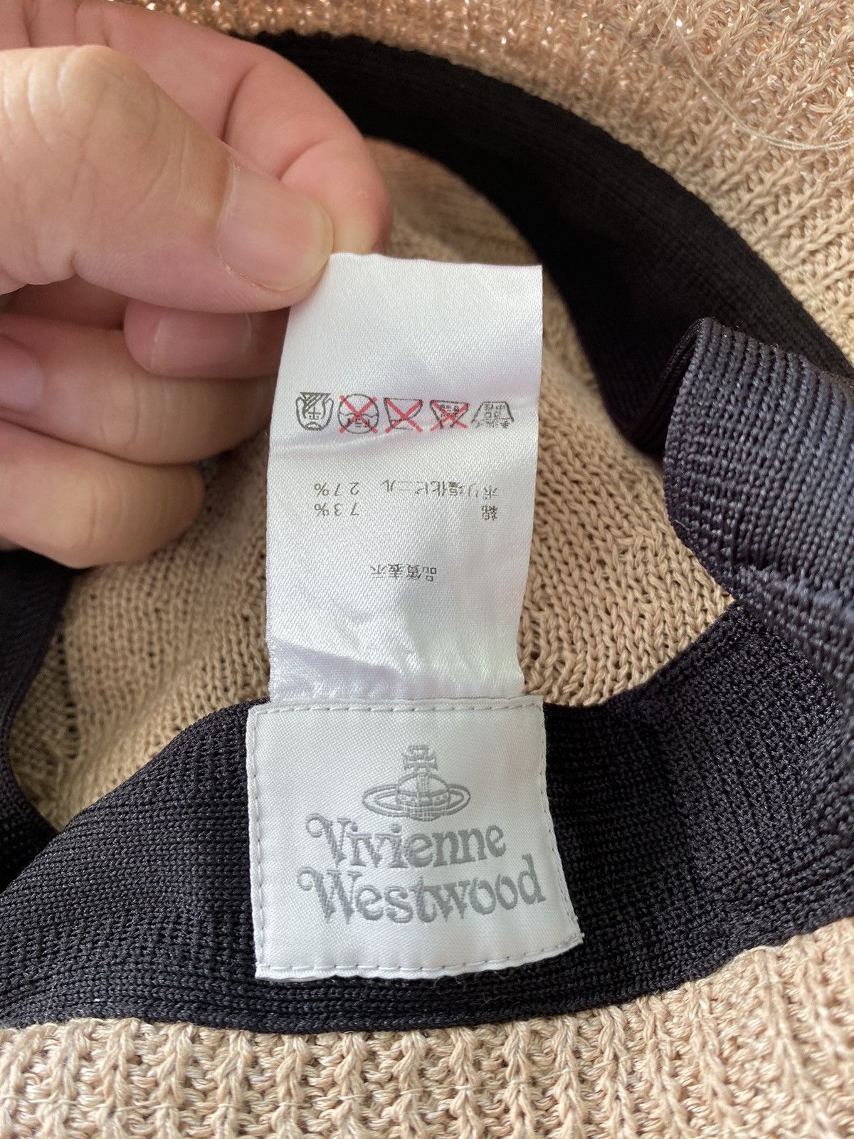 Vivienne Westwood Iconic Vivienne Knit hat Size ONE SIZE - 11 Thumbnail