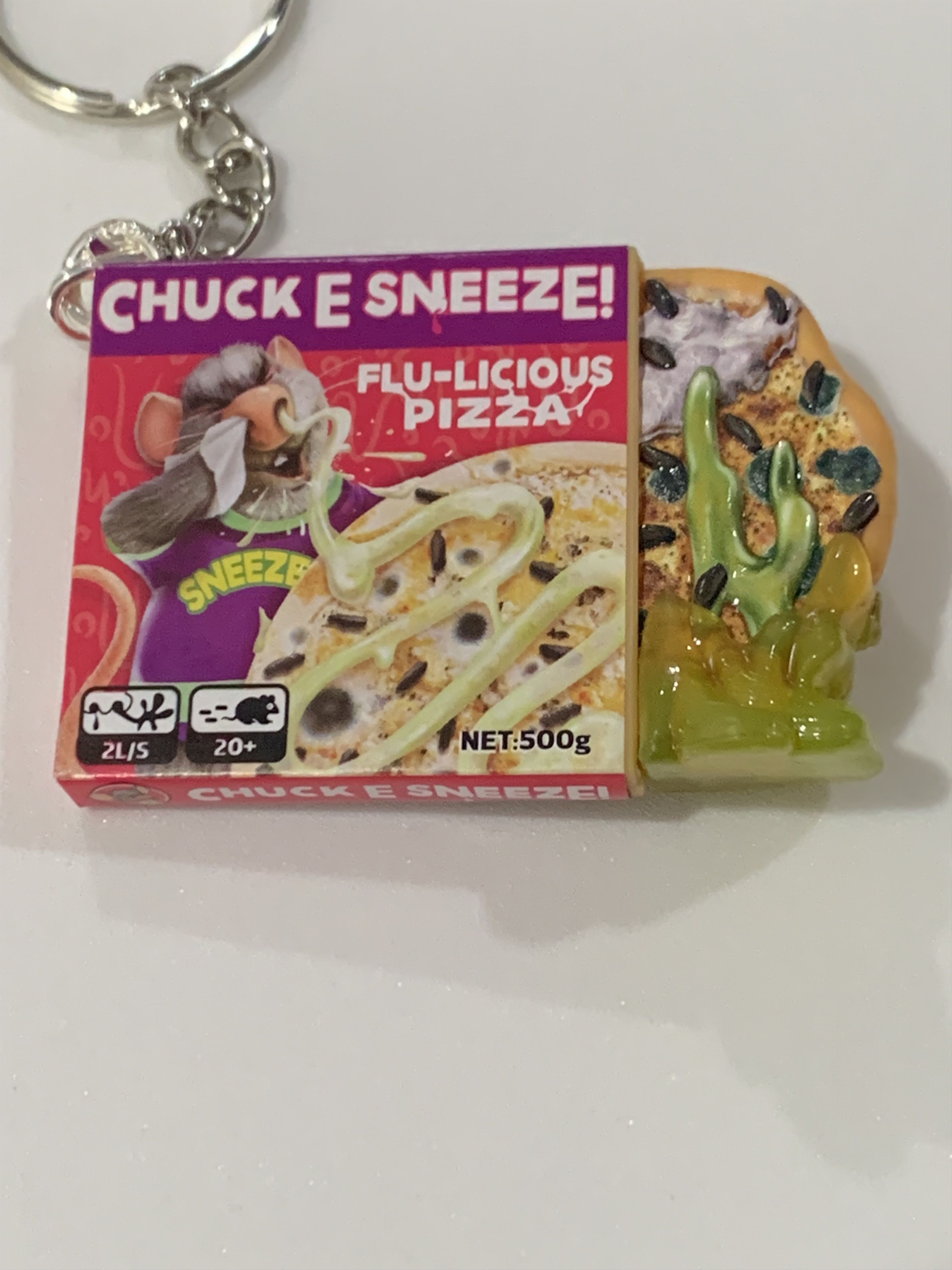 Other Gross Minis S2 Keychain - Chuck E. Sneeze Pizza Size ONE SIZE - 2 Thumbnail