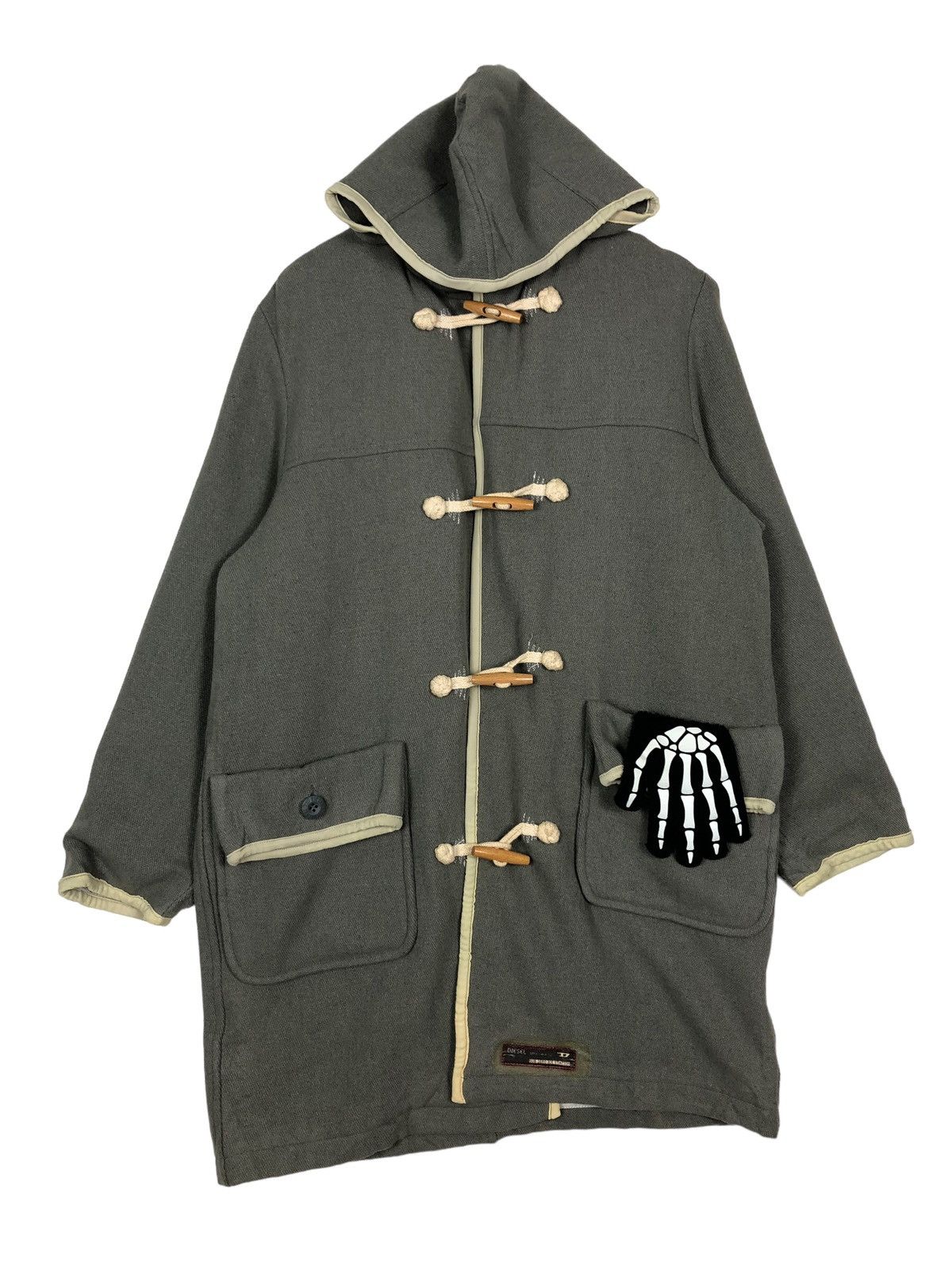 Japanese Brand 🔥90’s Vintage Diesel Wool Duffle Work Long Jacket Size US M / EU 48-50 / 2 - 1 Thumbnail