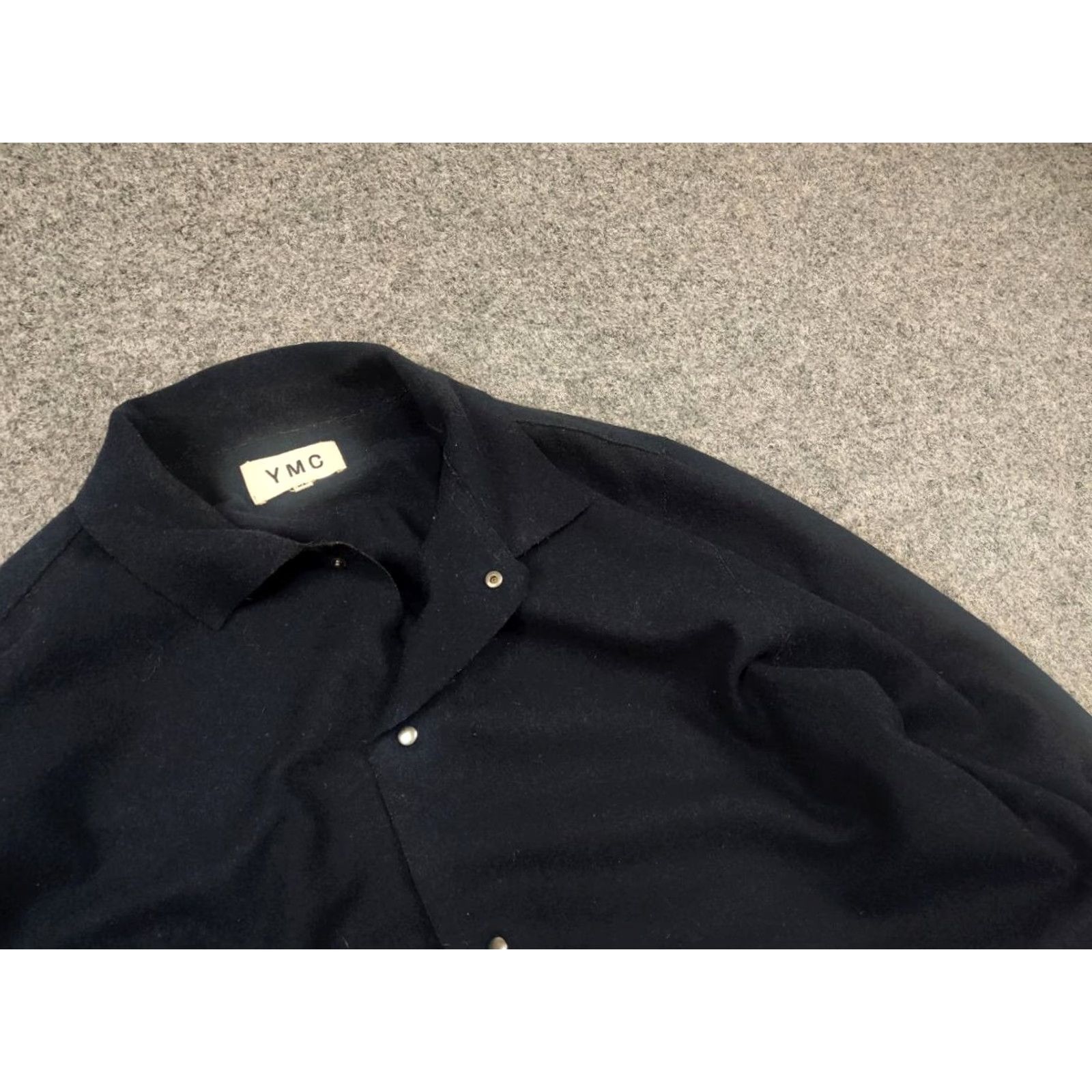 YMC YMC You Must Create Design Jacket Women XL Navy Blue Wool Overshot Overiszed All Seasons Fall Spring Summer Size XL / US 12-14 / IT 48-50 - 3 Thumbnail