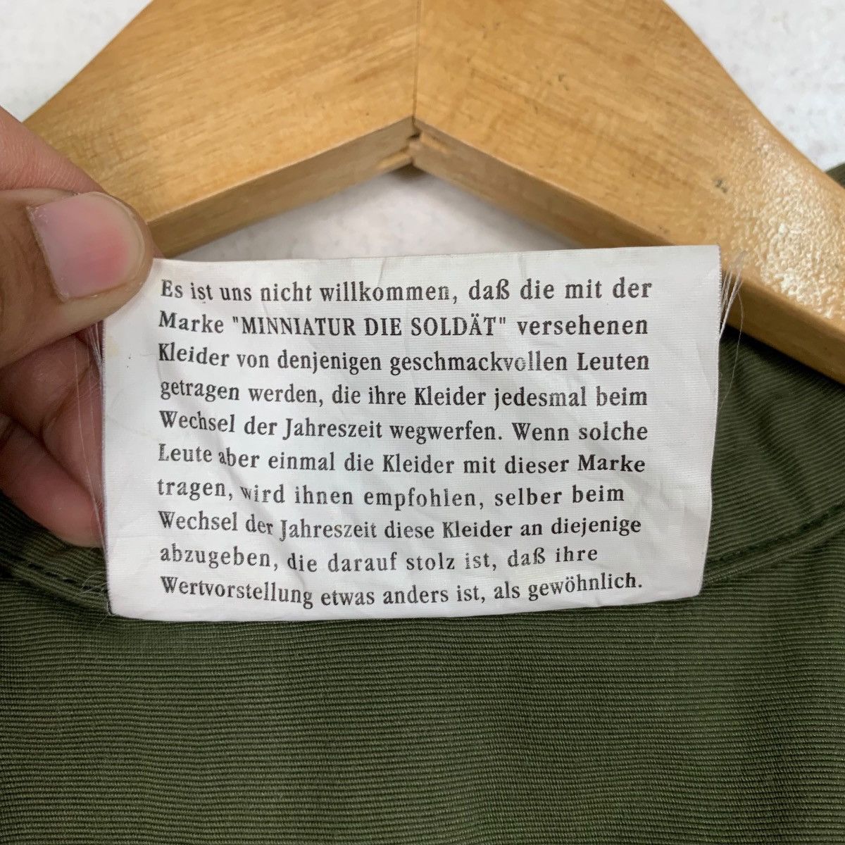 Vintage MINNIATUR DIE SOLDAT Military Army 4 Pocket Jacket #1046-C47 Size US S / EU 44-46 / 1 - 16 Thumbnail
