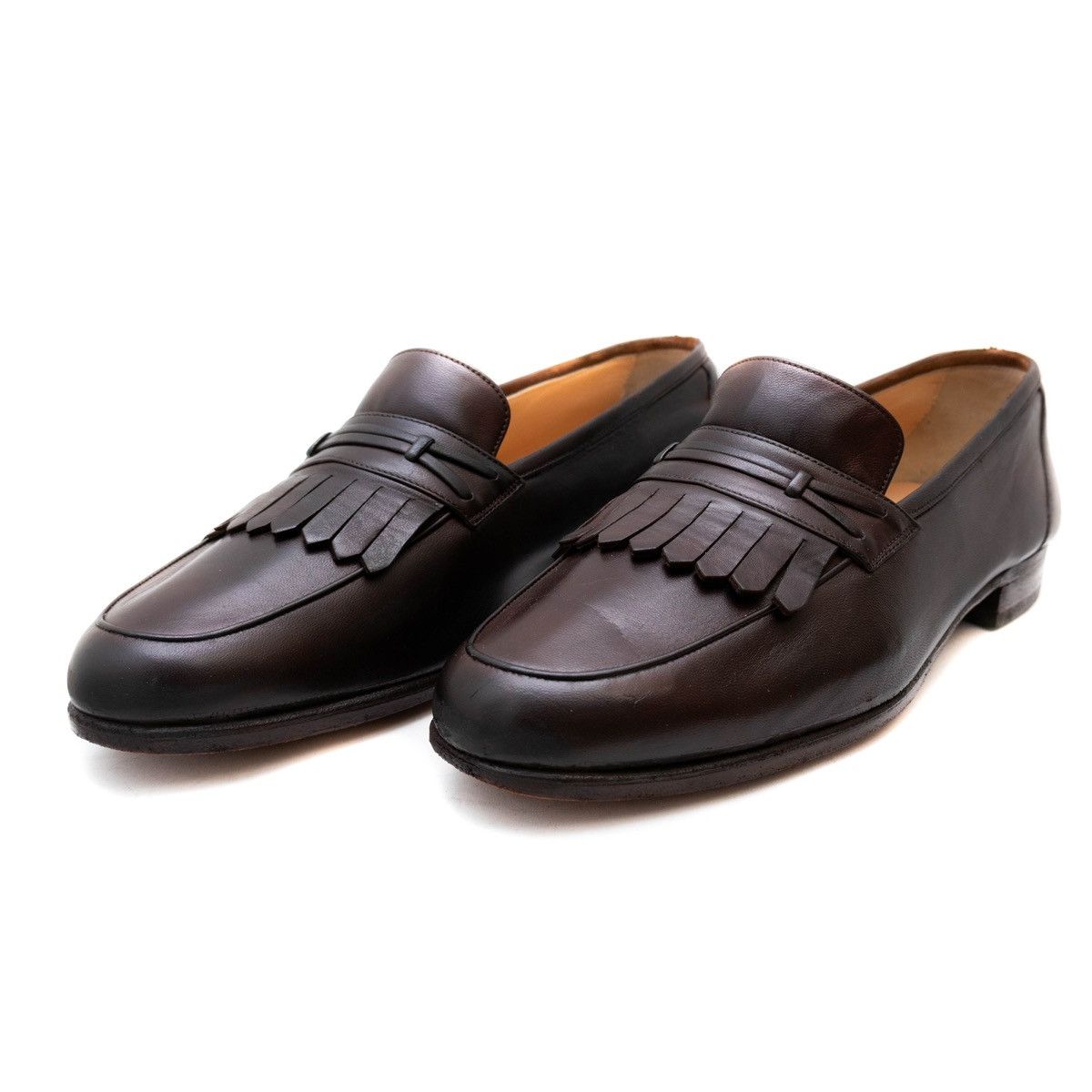 Salvatore Ferragamo Salvatore Ferragamo Brown Calf Loafers Kiltie Tassels Size US 9.5 / EU 42-43 - 2 Thumbnail