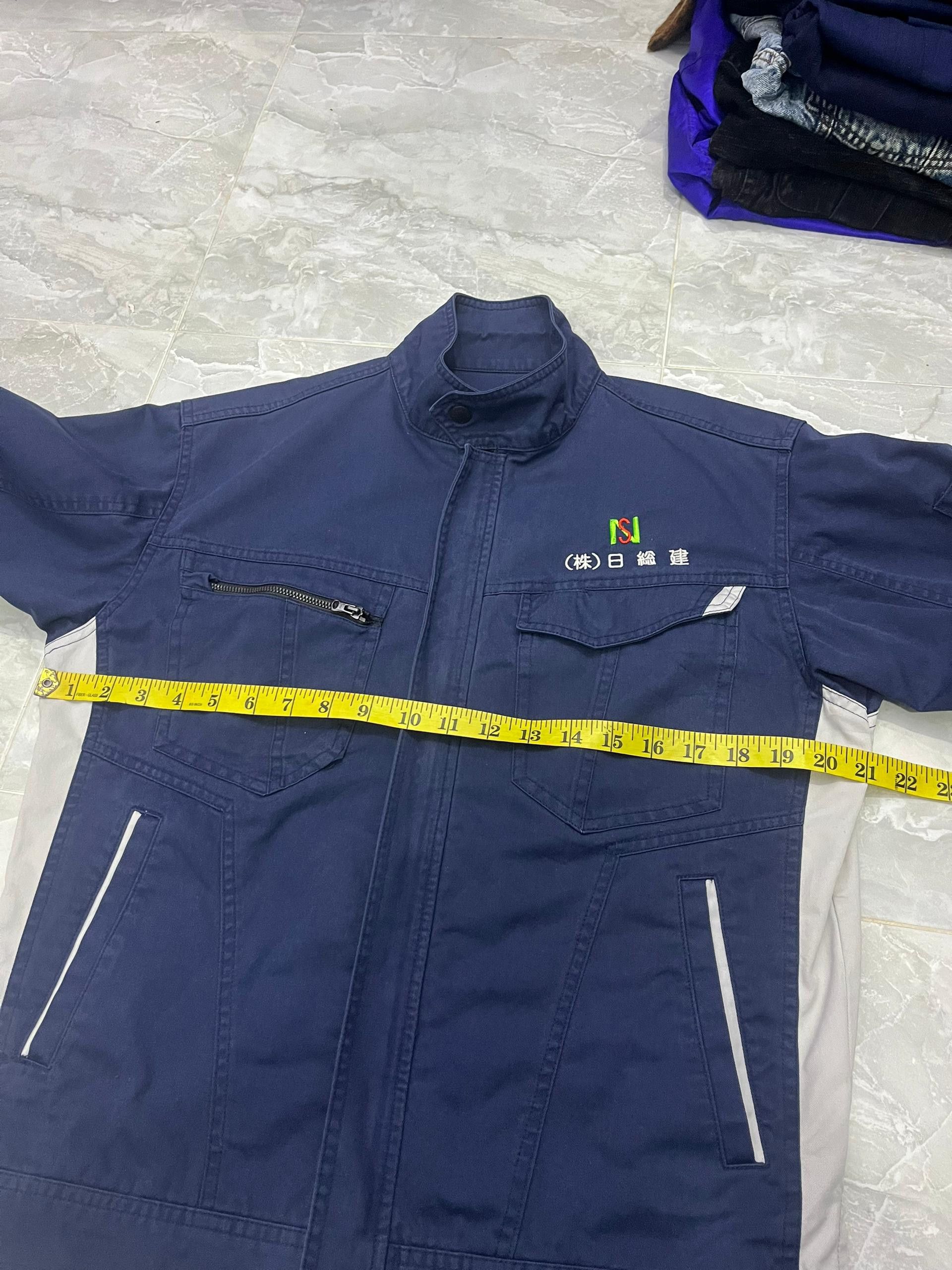 Japanese Brand Z-DRAGON Japanese Work Jacket Navy Reflective L Size US M / EU 48-50 / 2 - 16 Thumbnail