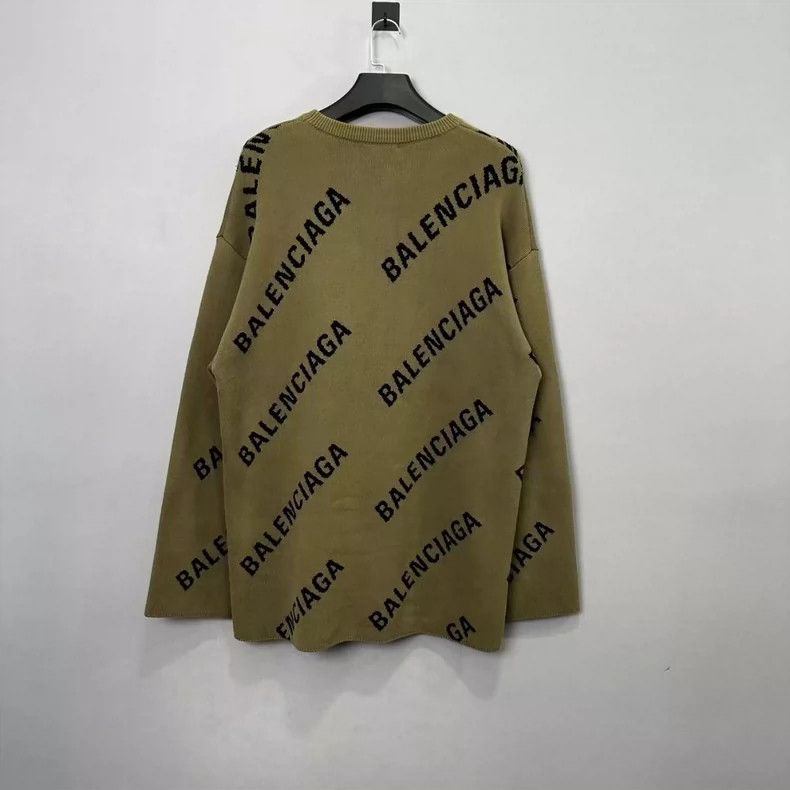 Balenciaga Balenciaga Bullet screen full printed logo knitted sweater Size US M / EU 48-50 / 2 - 4 Thumbnail