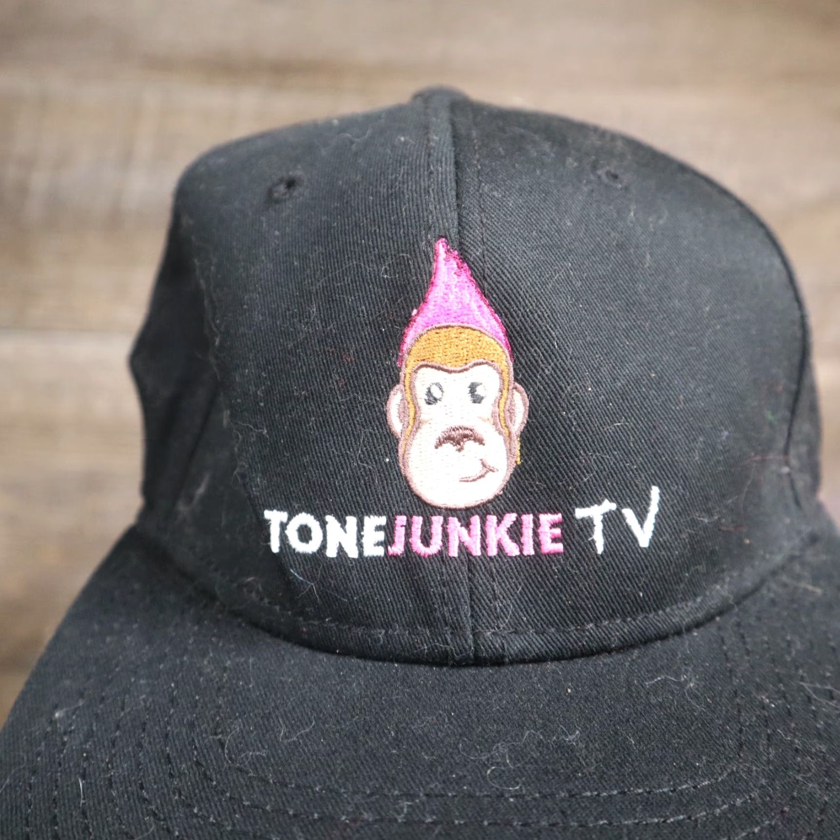Vintage Nike Hat Adult Adjustable Baseball Cap Black Tone Junkie TV Monkey Cap Size ONE SIZE - 2 Thumbnail