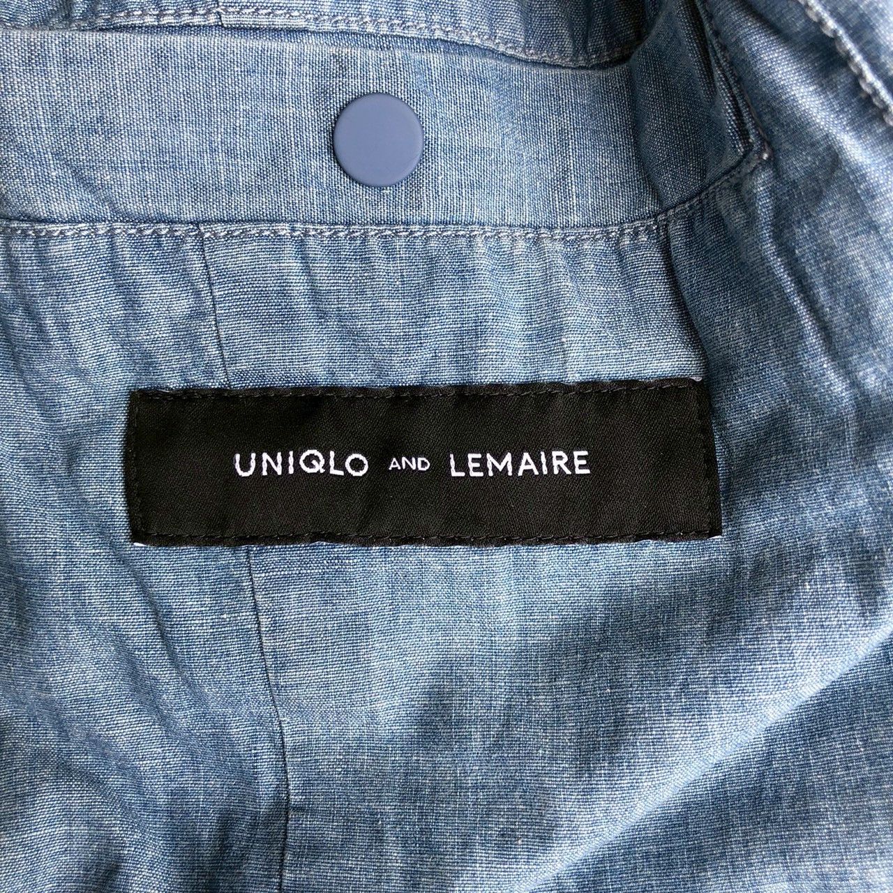 Lemaire × Uniqlo Uniqlo and Lemaire Chambray Collarless Jacket Size US M / EU 48-50 / 2 - 5 Thumbnail