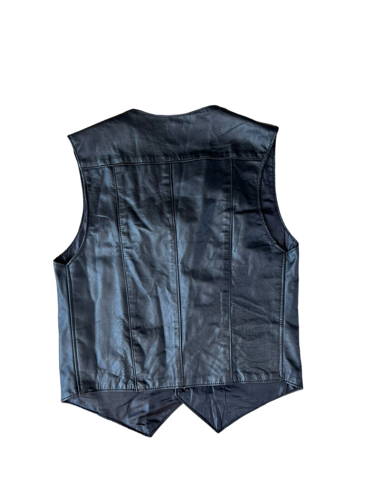 Leather Vintage Gregory & Sons Leather Vest Black Size US M / EU 48-50 / 2 - 3 Thumbnail
