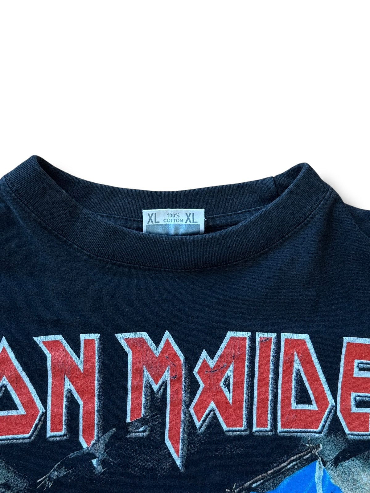 Iron Maiden *RARE* 90s VINTAGE 1998 IRON MAIDEN METAL THE CLANSMAN TEE Size US XL / EU 56 / 4 - 9 Thumbnail