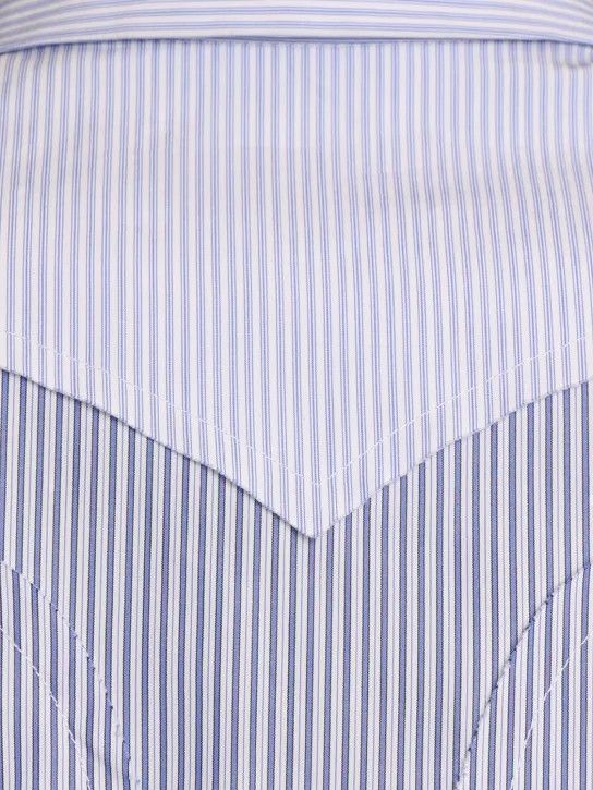 Maison Margiela o1lsvrm0425 Long-Sleeved Shirt in Blue Size US L / EU 52-54 / 3 - 6 Thumbnail