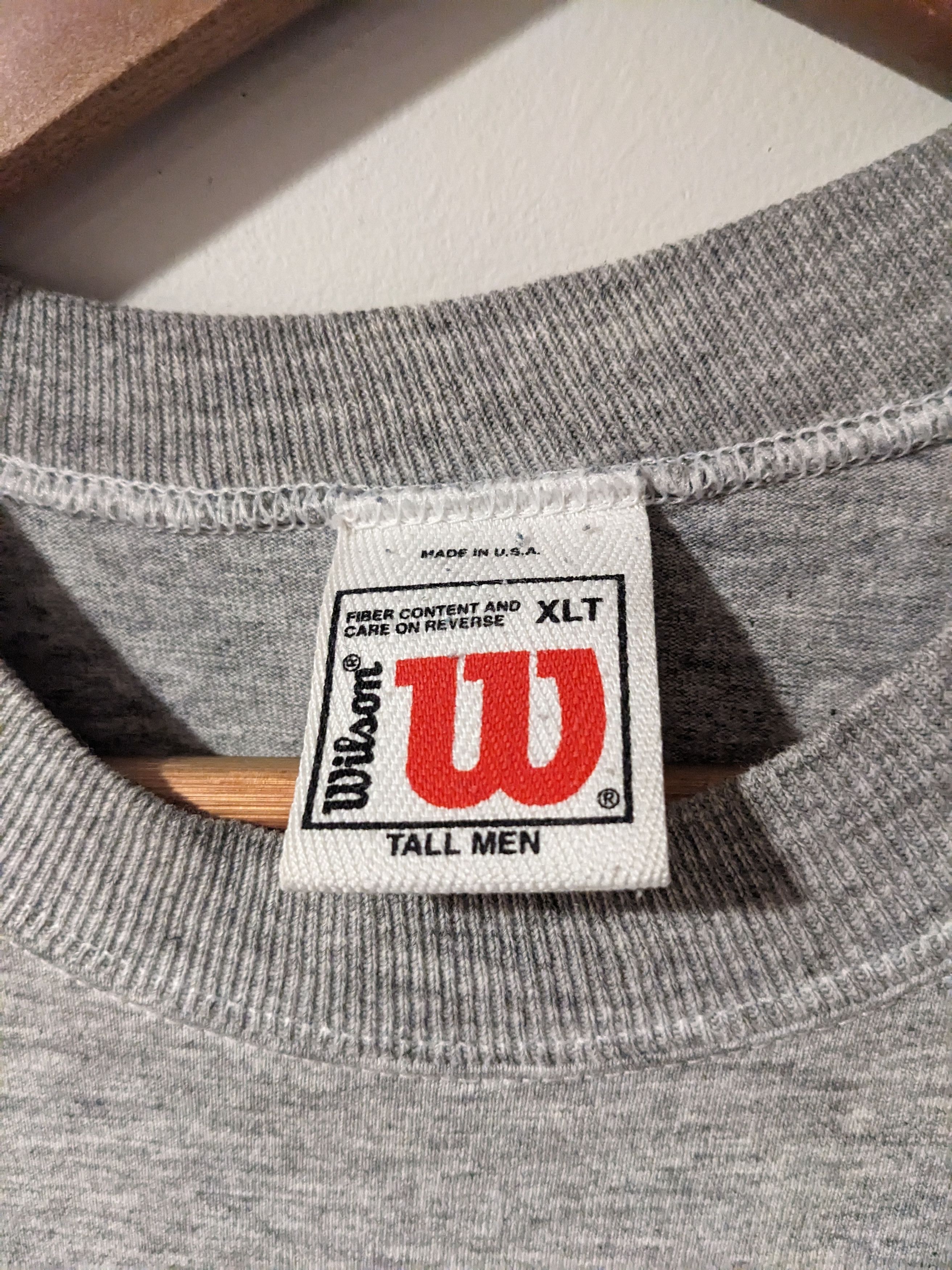 Vintage × Wilson Vintage 90s Wilson Athletic Essential Logo XLT T-Shirt Size US XL / EU 56 / 4 - 3 Thumbnail