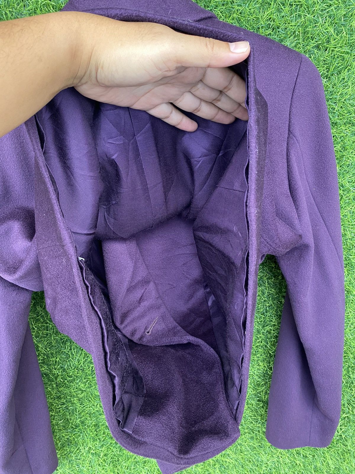agnes b. Agnes B Double Breasted purple wool blend peacoat Size M / US 6-8 / IT 42-44 - 6 Thumbnail