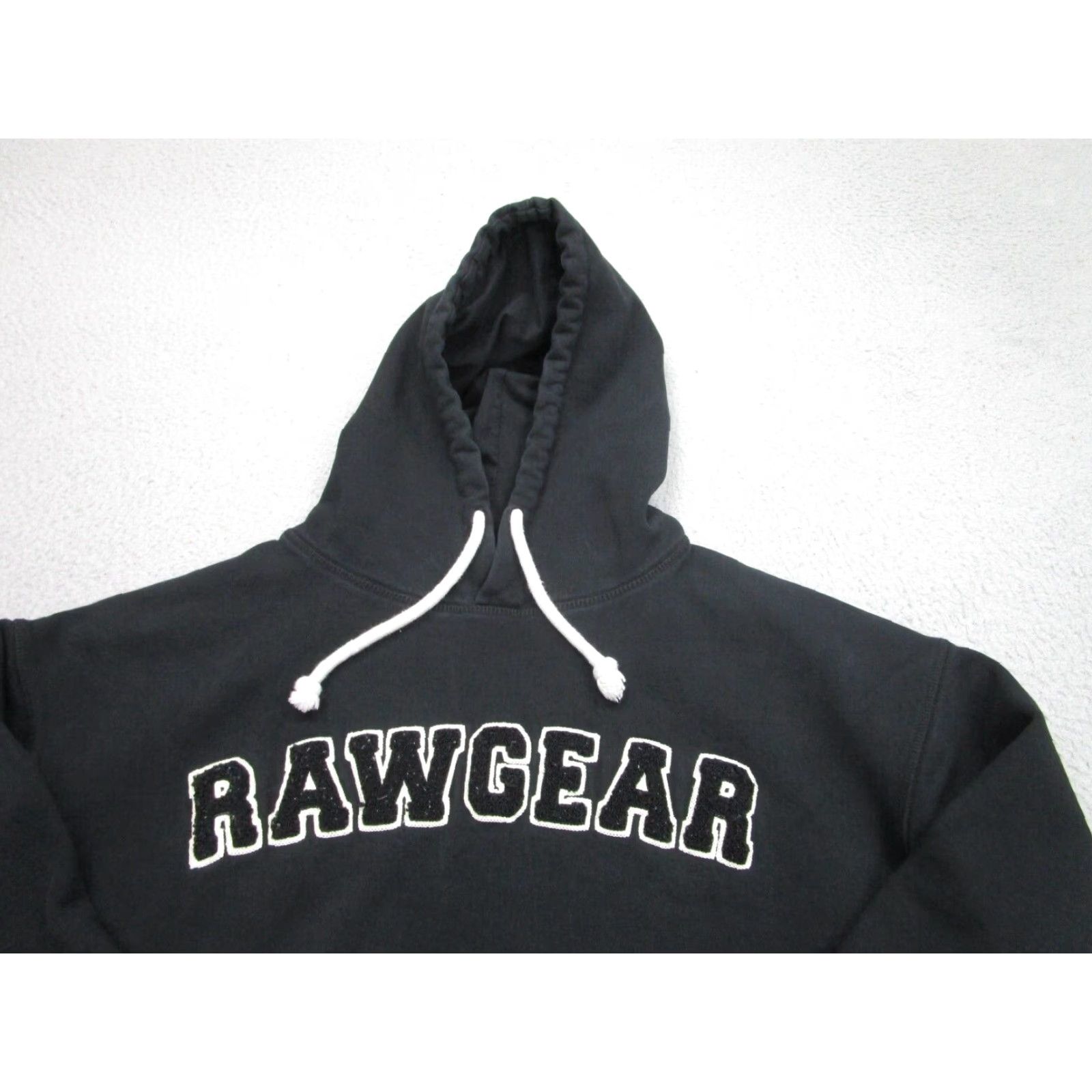 Vintage VINTAGE Raw Gear Hoodie Men Small Black Oversized Pullover Sweatshirt Fleece Logo Size US S / EU 44-46 / 1 - 2 Thumbnail