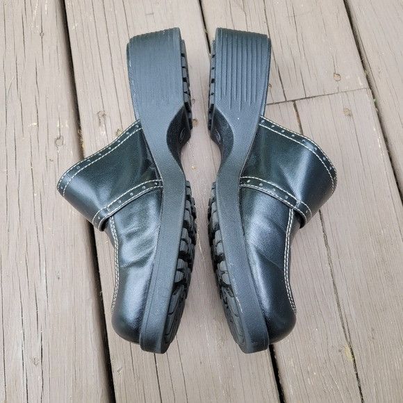 Other Vintage 90s y2k Bratz Black Faux Vegan Leather Chunky Heel P Size US 9 / IT 39 - 3 Thumbnail