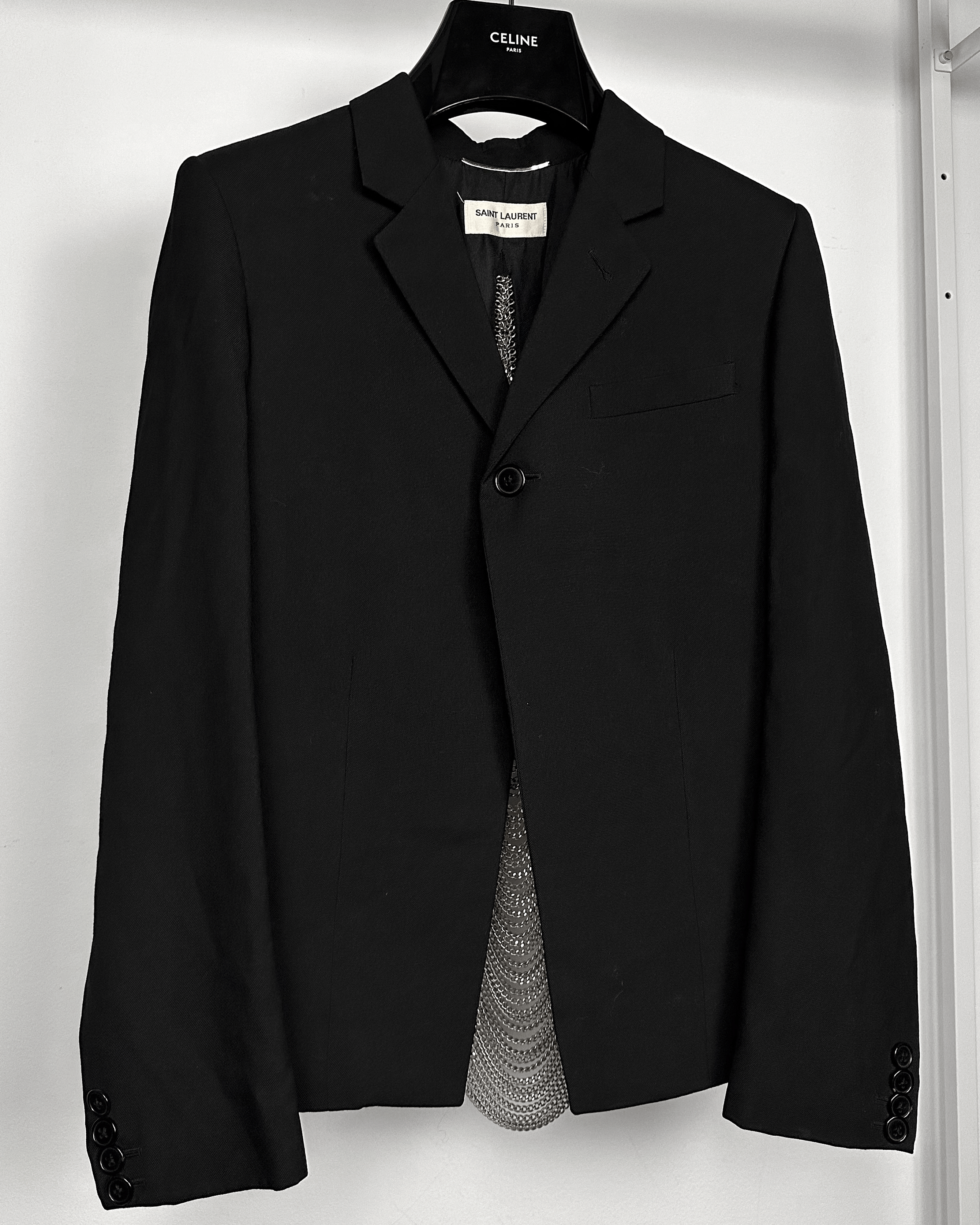 Saint Laurent Paris Saint Laurent Chain Blazer Size US S / EU 44-46 / 1 - 3 Thumbnail