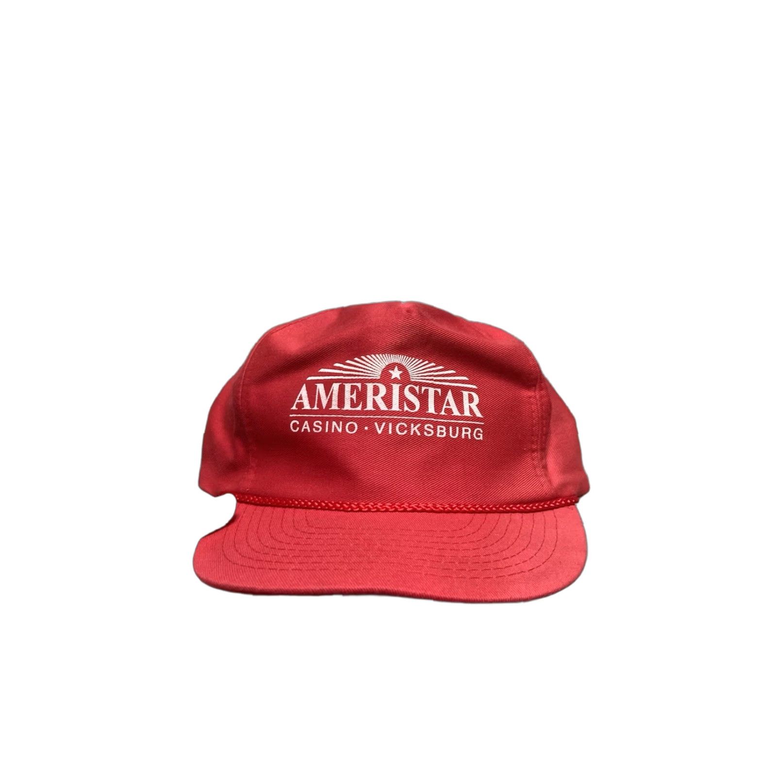Vintage VINTAGE Unbranded SnapBack Hat Cap Men Adjustable Red Ameristar Casino Vicksburg Mississippi Gambling Size ONE SIZE - 1 Thumbnail