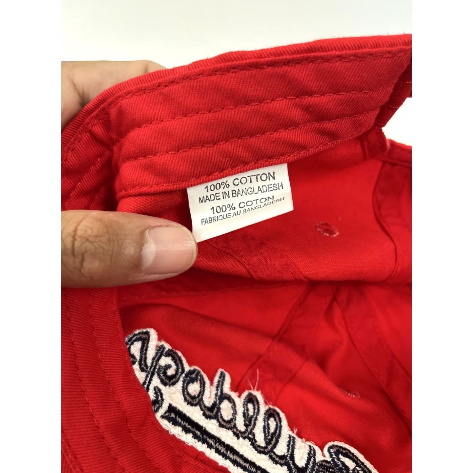 Vintage VTG Bulldogs Hat Cap Strap Back One Size Red Embroidered Baseball Adjustable Y2K Size ONE SIZE - 8 Thumbnail