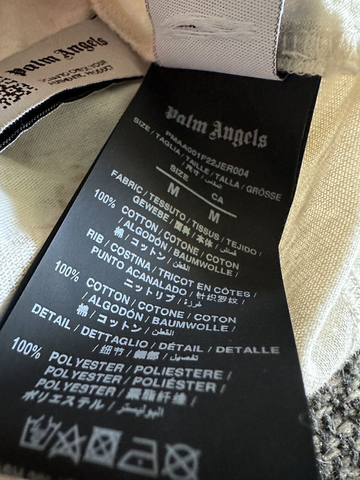 Palm Angels Palm Angels palm tree logo T-shirt with gold splatter Size US M / EU 48-50 / 2 - 6 Thumbnail