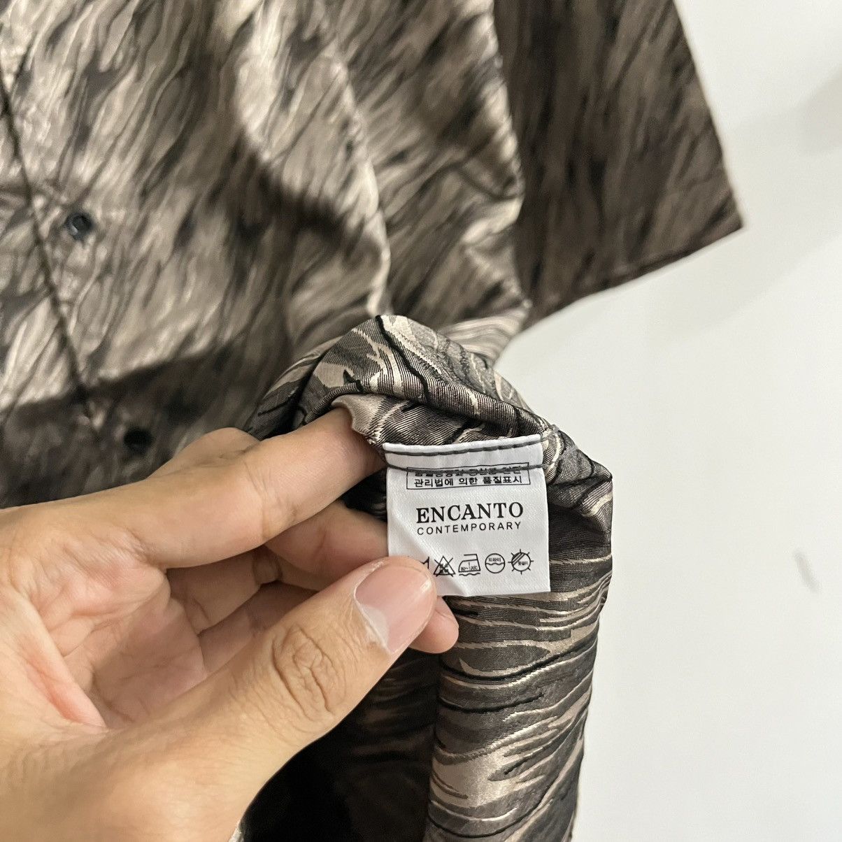 Issey Miyake Encanto - Unique Pattern Campcollar Button Up Size US L / EU 52-54 / 3 - 5 Thumbnail