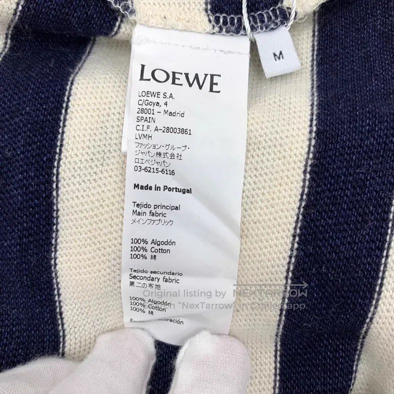 Loewe Loewe Color-Blocked Logo Embroidered Cotton Hooded Knit Sw Size M / US 6-8 / IT 42-44 - 7 Thumbnail
