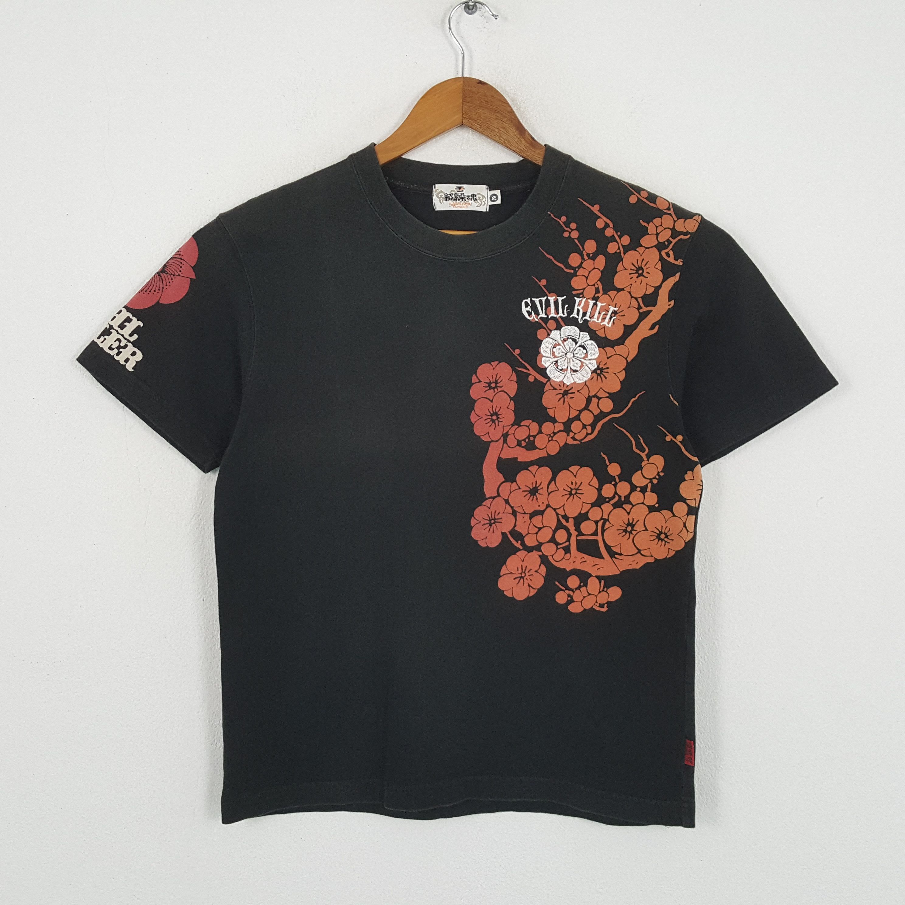 Japanese Brand × Vintage Vintage KARAKURI TAMASHI Japanese Brand Design T-Shirts Size US M / EU 48-50 / 2 - 3 Thumbnail