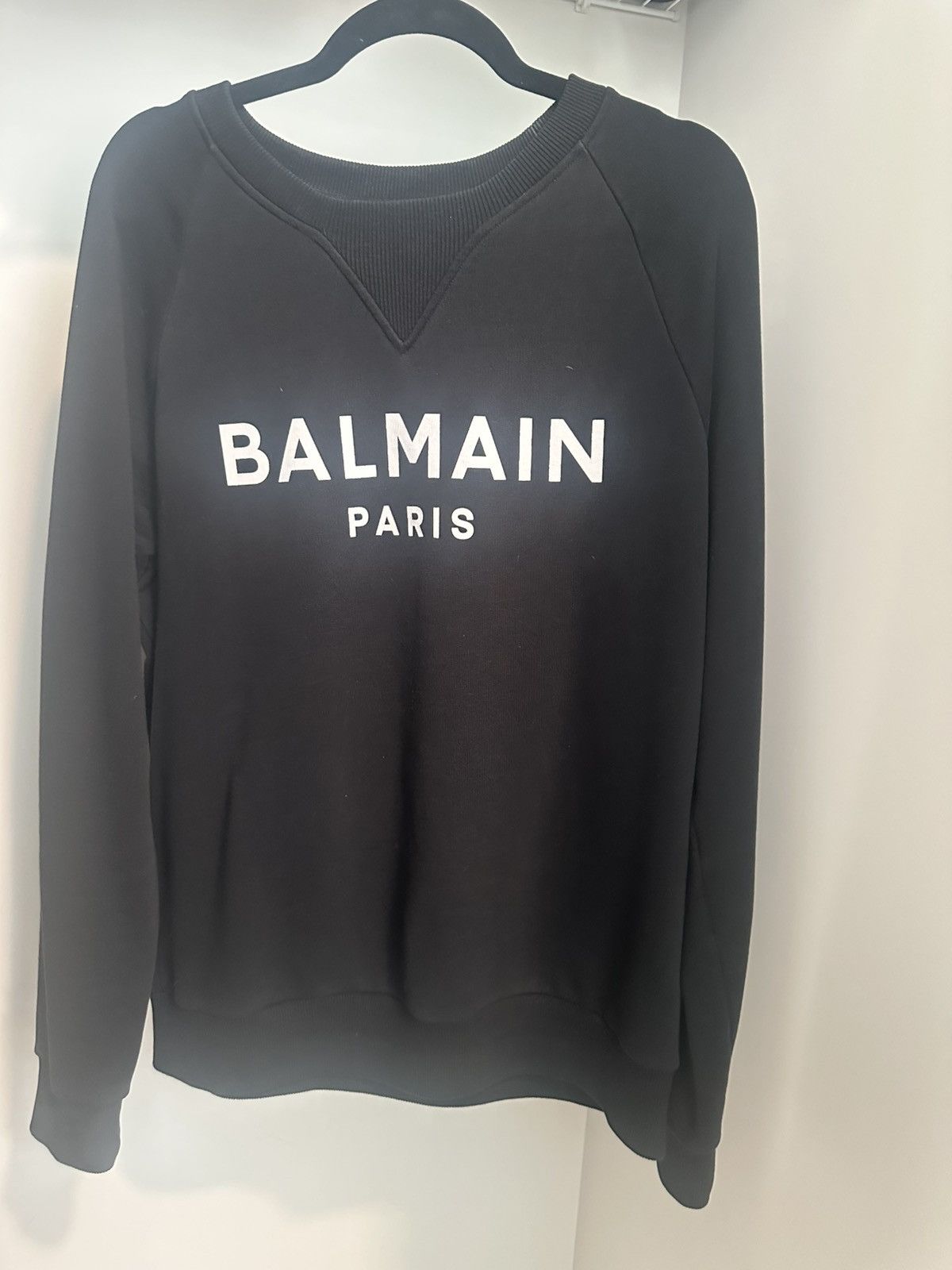 Balmain Balmain Black Printed Sweatshirt Size US L / EU 52-54 / 3 - 1 Thumbnail
