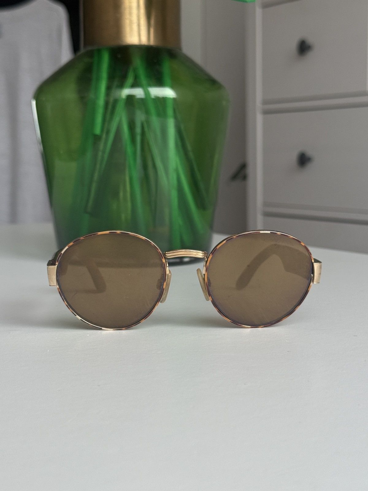 Yves Saint Laurent Vintage 90s Yves saint Laurent YSL oval sunglasses designer Size ONE SIZE - 2 Thumbnail