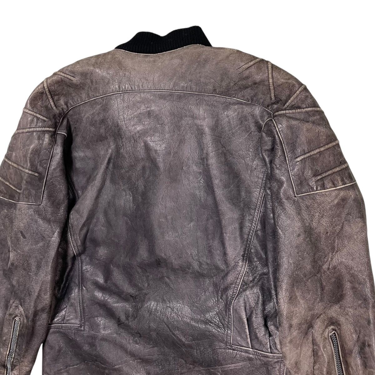 Marithe + Francois Girbaud 💥80s MARITHE FRANCOIS GIRBAUD BIKER BOMBER JACKET Size US M / EU 48-50 / 2 - 11 Thumbnail