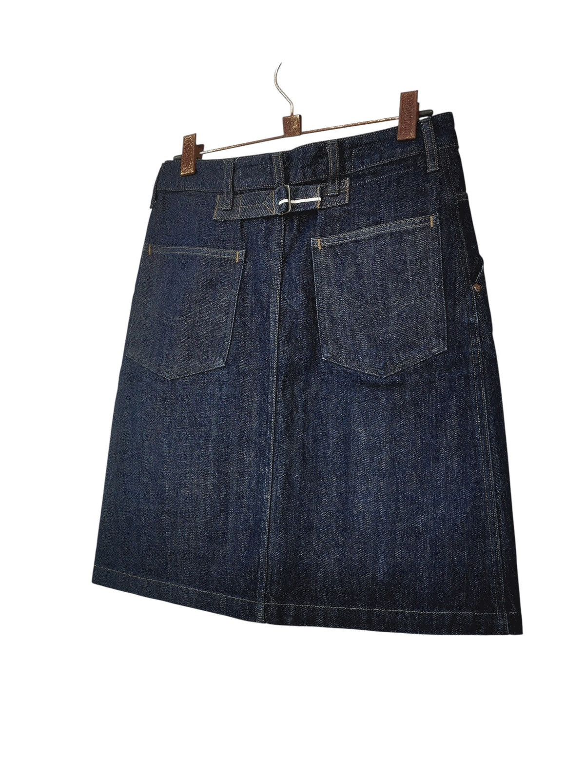 Margaret Howell × Snow Peak Margareth Howell Denim Skirt With Selvedge Buckle Size 28" / US 6 / IT 42 - 7 Thumbnail