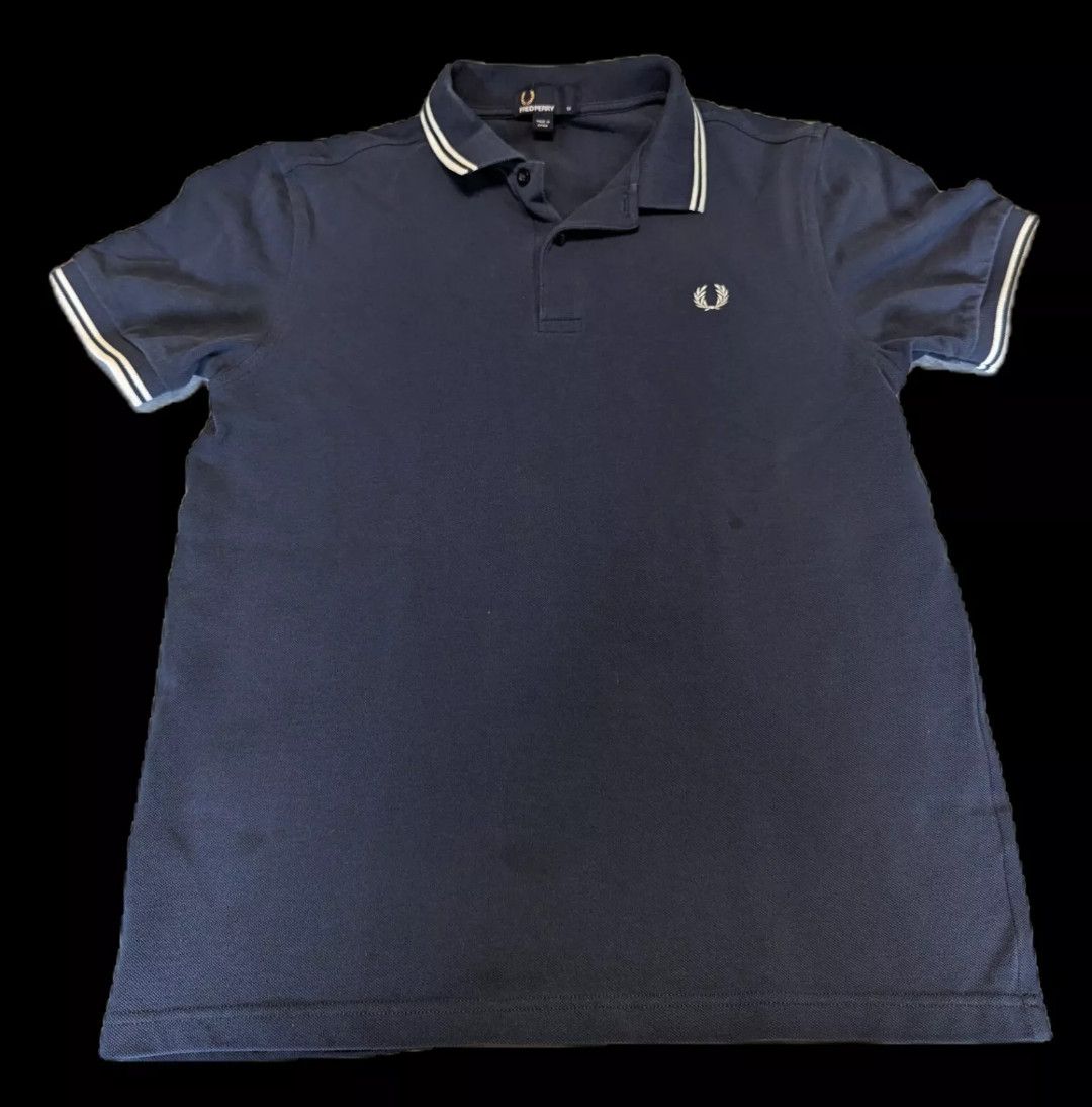 Fred Perry Fred Perry Twin Tipped Polo Medium Navy Blue Size US M / EU 48-50 / 2 - 1 Thumbnail