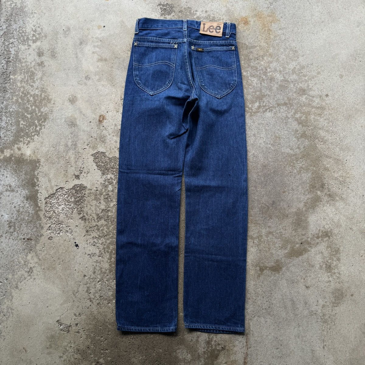 Vintage Vintage 70s Lee Riders Dark Wash Denim Jeans 27x32 Size US 27 - 1 Thumbnail
