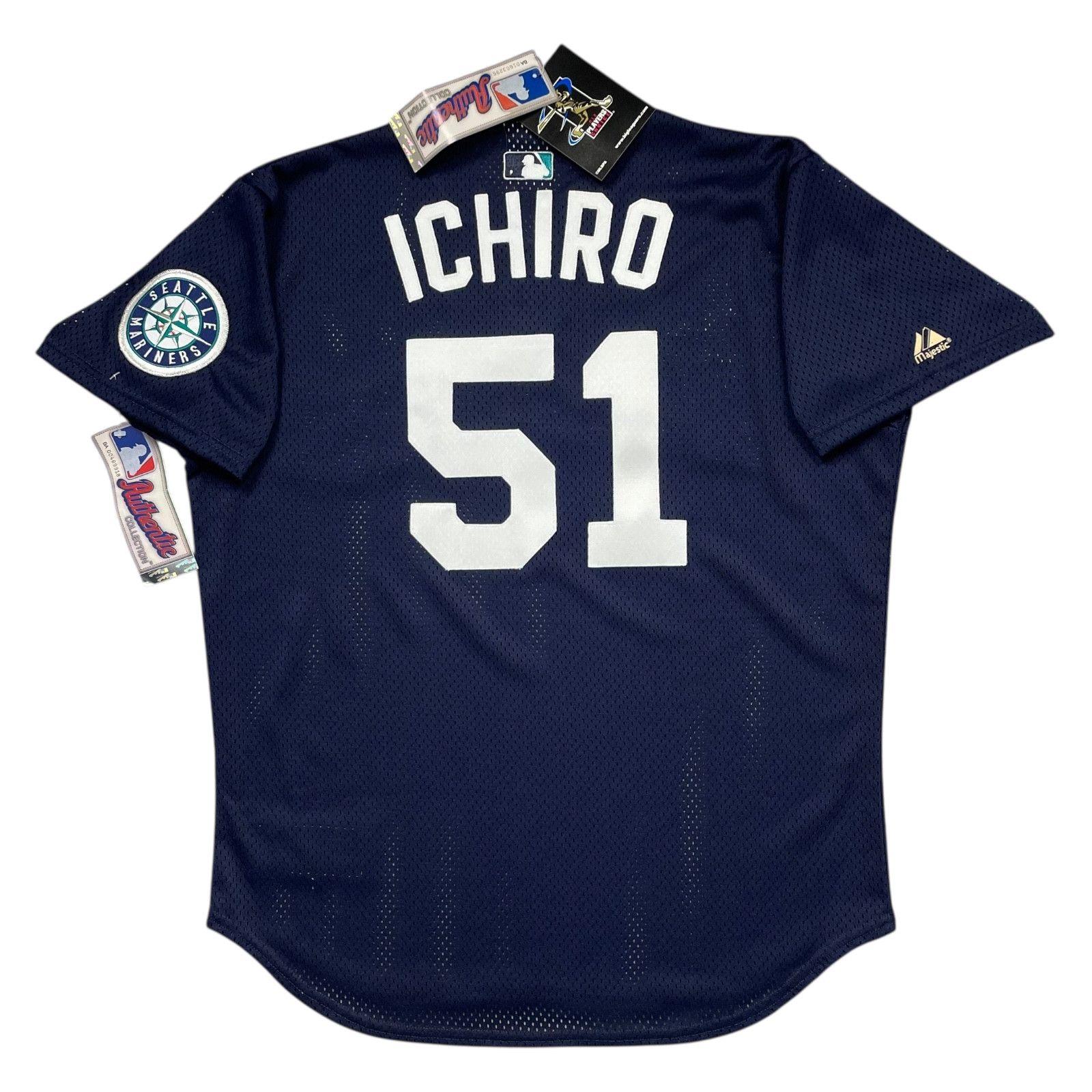 MLB DEADSTOCK VTG 00s SEATTLE MARINERS ICHIRO #51 BATTING ERSEY Size US L / EU 52-54 / 3 - 1 Thumbnail