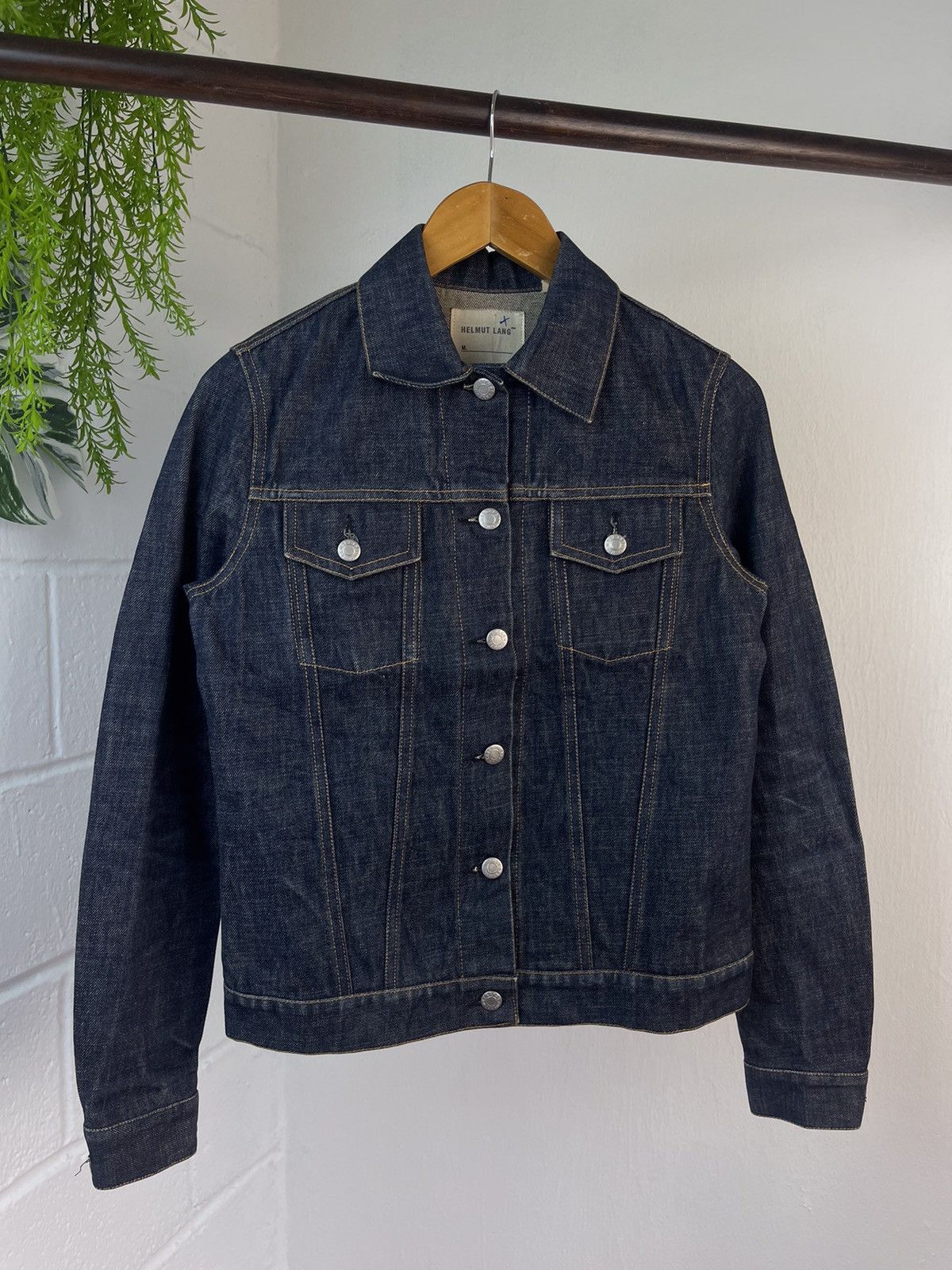 Helmut Lang 90s Helmut Lang Indigo Blue Denim Jacket Size US S / EU 44-46 / 1 - 2 Thumbnail
