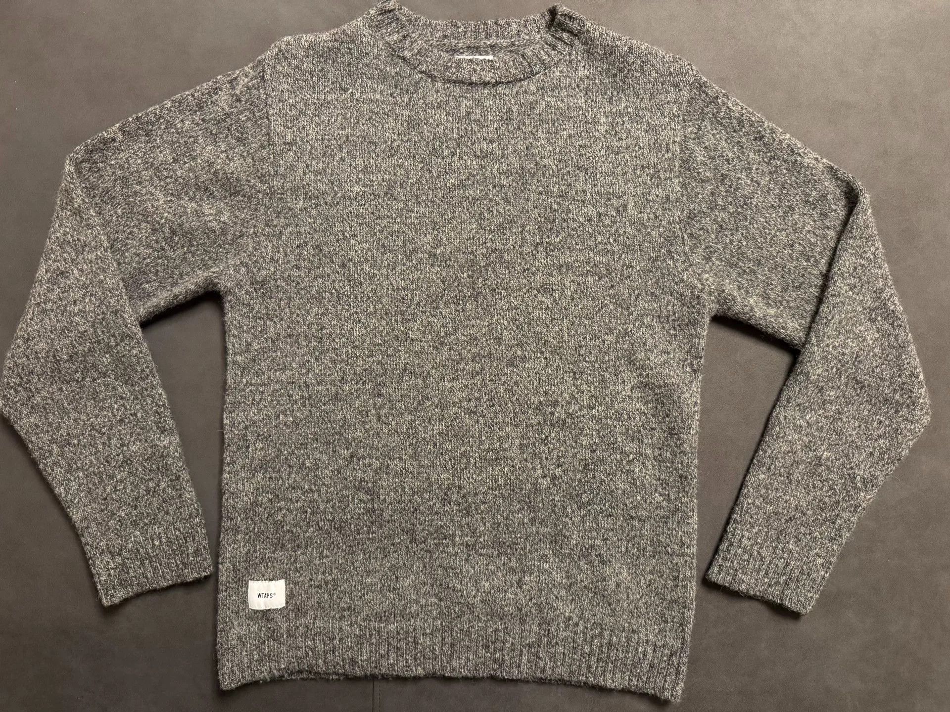 Wtaps WTAPS Gray Wool Sweater Size 2 Size US M / EU 48-50 / 2 - 1 Thumbnail