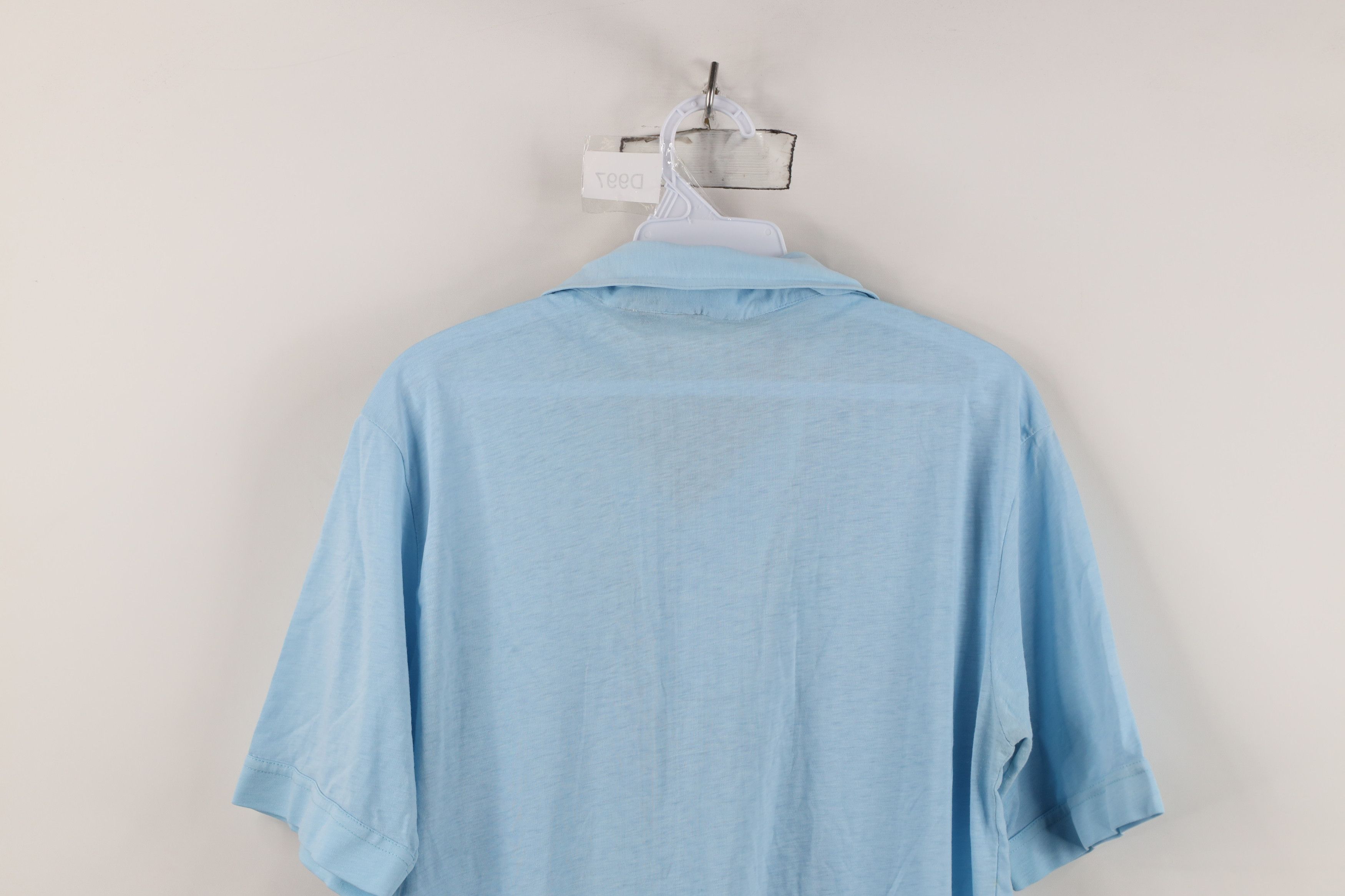 Vintage Vintage 70s Streetwear Knit Collared Golf Polo Shirt Blue Size US L / EU 52-54 / 3 - 12 Thumbnail