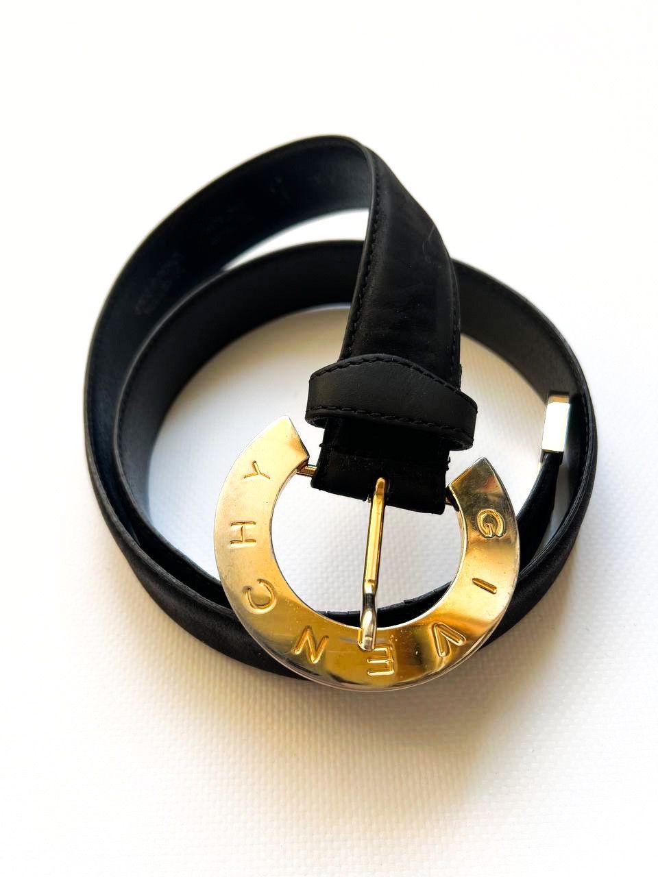 Givenchy × Japanese Brand × Vintage Vintage Givenchy luxury belt gold logo big buckle Size ONE SIZE - 1 Thumbnail
