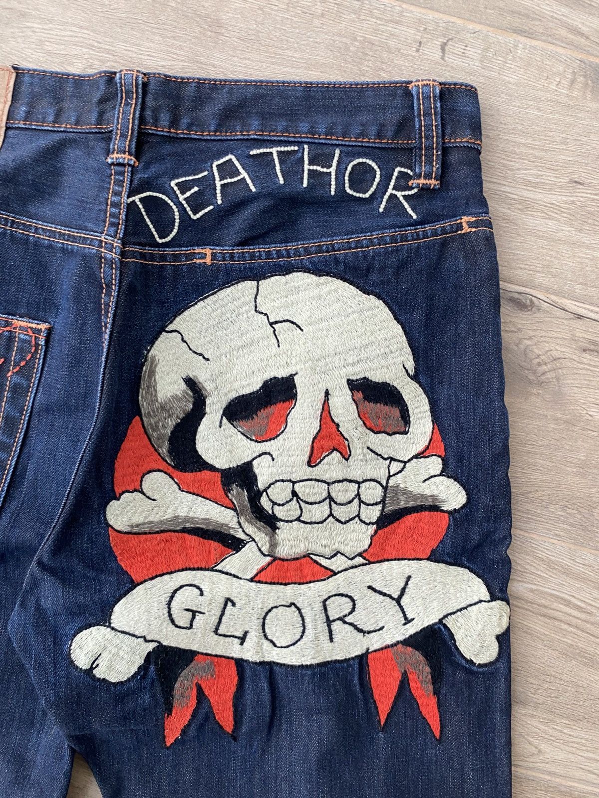 Ed Hardy × Vintage 💀ED HARDY skull vintage jeans Size US 34 / EU 50 - 12 Thumbnail