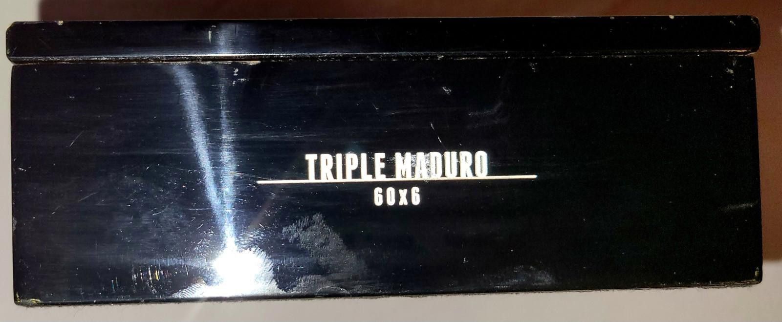 Designer Camacho Triple Empty Wooden Cigar Box 10.25x7x2.5 Size ONE SIZE - 8 Thumbnail