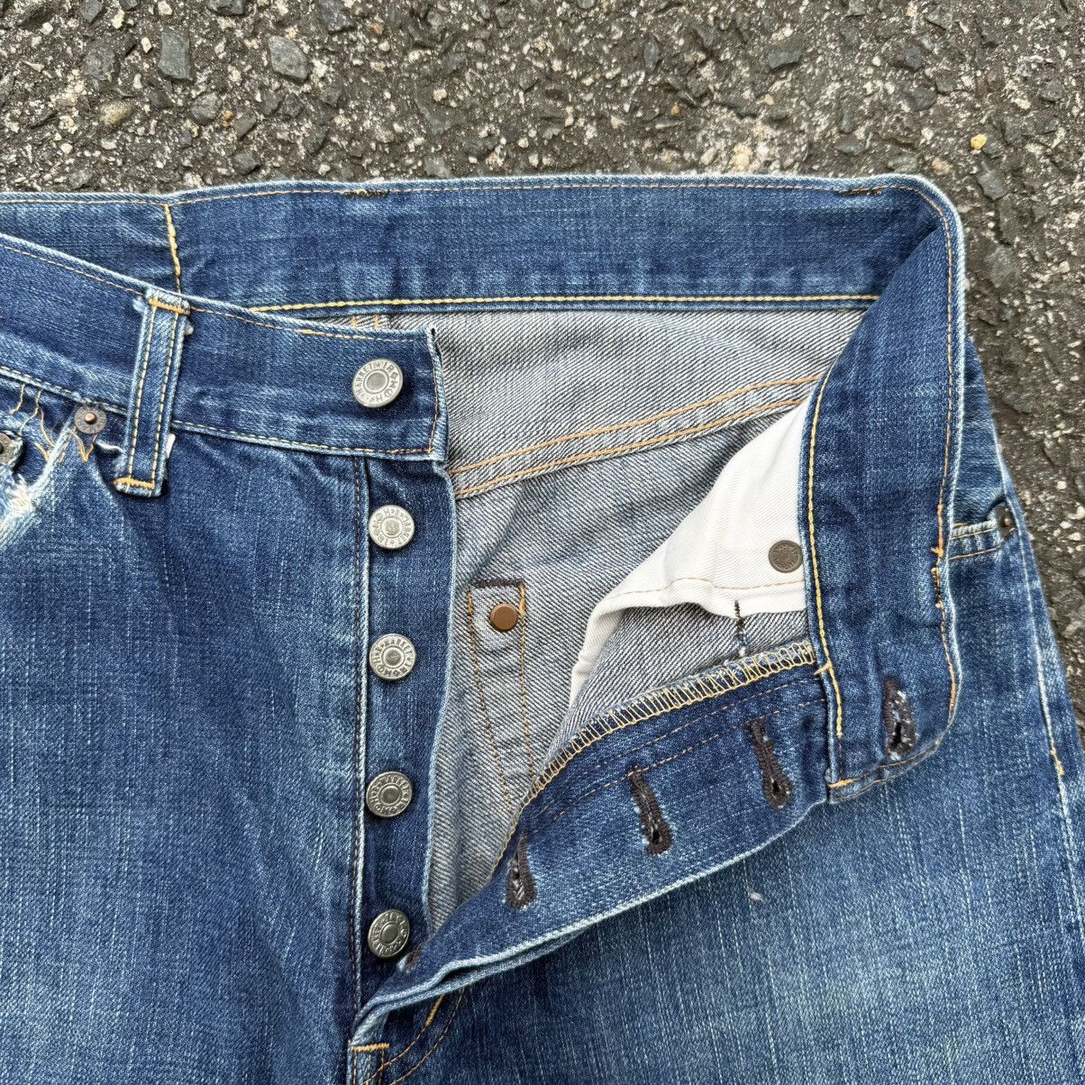 Japan Blue Vintage blue blue denim Selvedge jeans pants Size US 29 - 7 Thumbnail