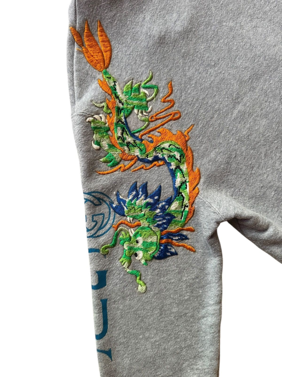 Gucci Gucci Dragon Embroidered Logo Sweatshirt Hoodie Size US L / EU 52-54 / 3 - 5 Thumbnail