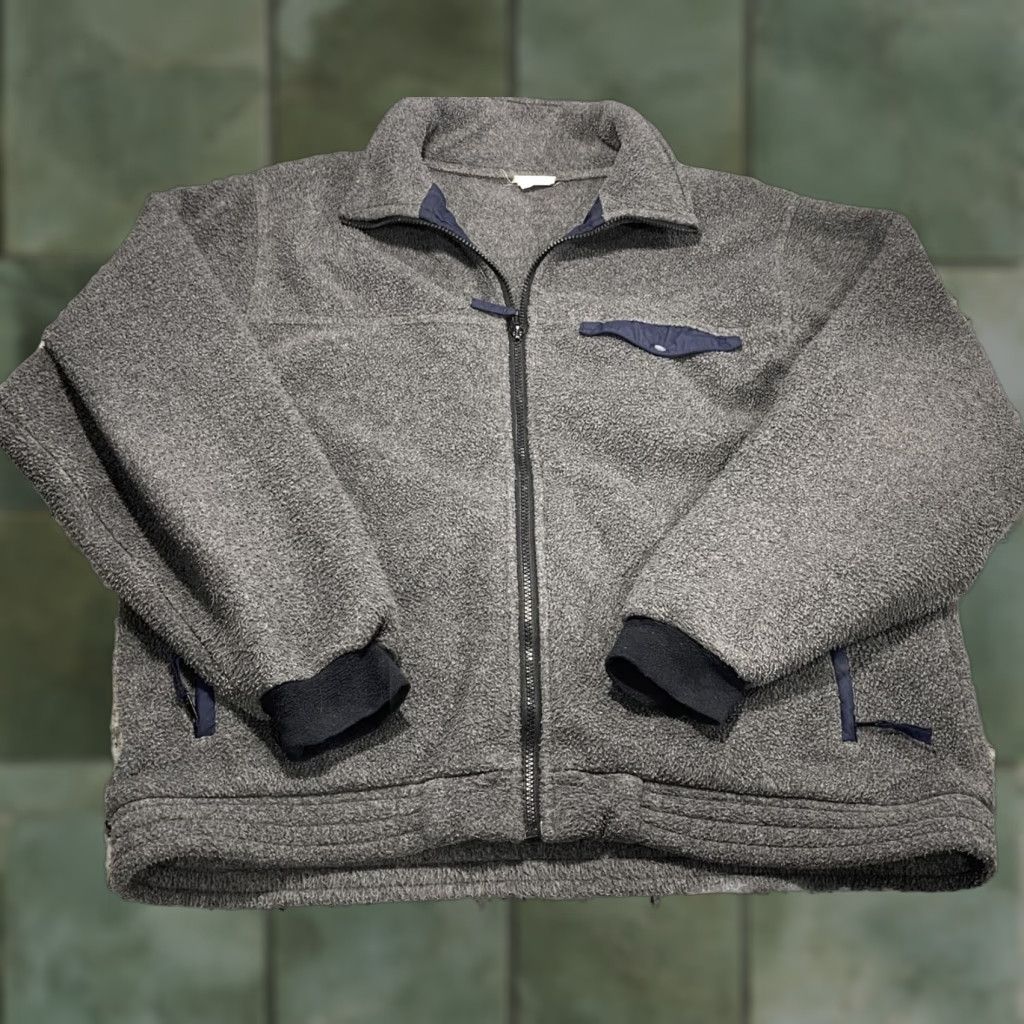 Vintage VINTAGE L.L. Bean Jacket Full Zip Mens XL Gray Fleece Solid Size US XL / EU 56 / 4 - 1 Thumbnail